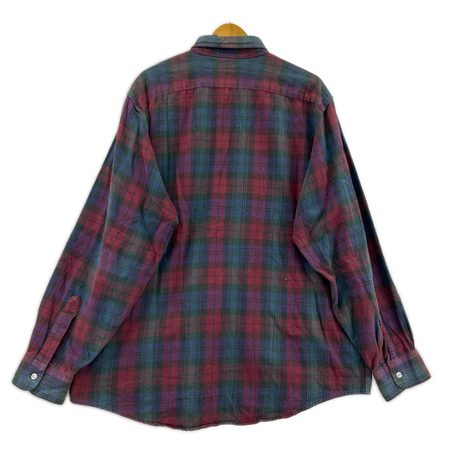 長袖シャツ L.L.Bean ﾈﾙｼｬﾂ ﾁｪｯｸ USA L