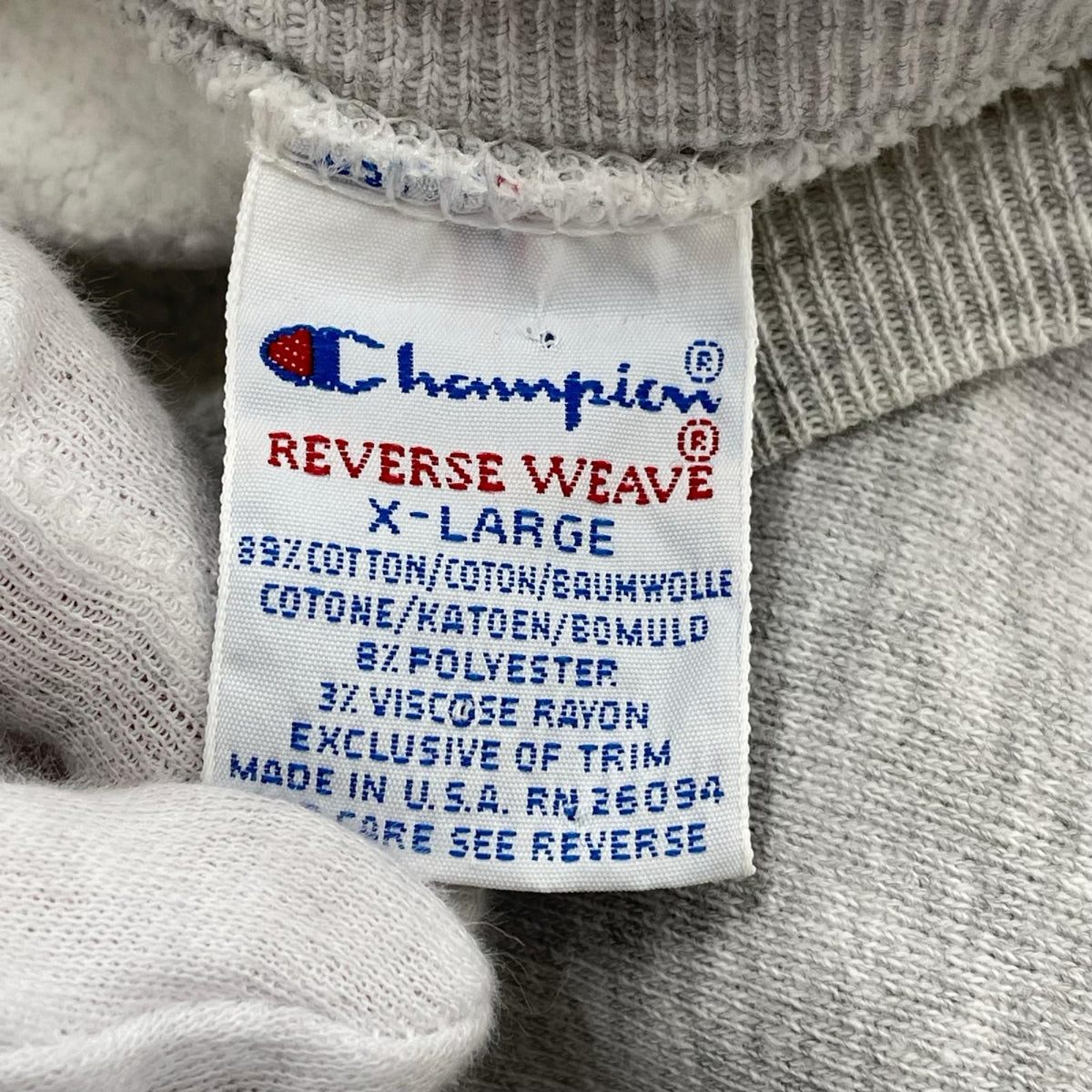 スウェット 90ｓ/刺？ﾀｸﾞ/RW/XL/ｸﾞﾚｰ グレー