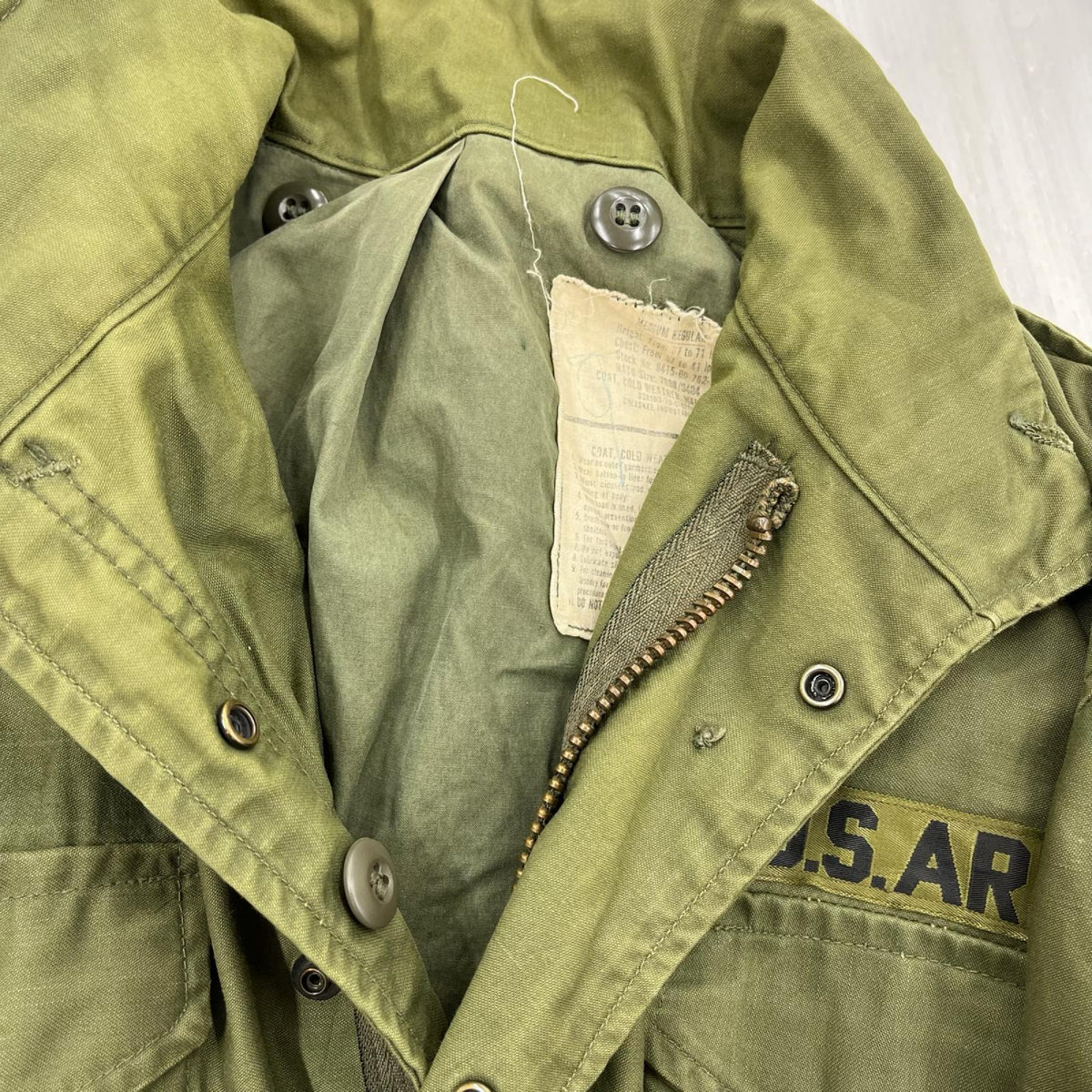 ジャケット U.S.ARMY M-65 ミリタリージャケット M カーキ