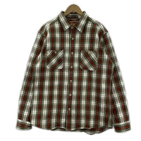 長袖シャツ CAMCO チェックネルシャツ XL ブラウン