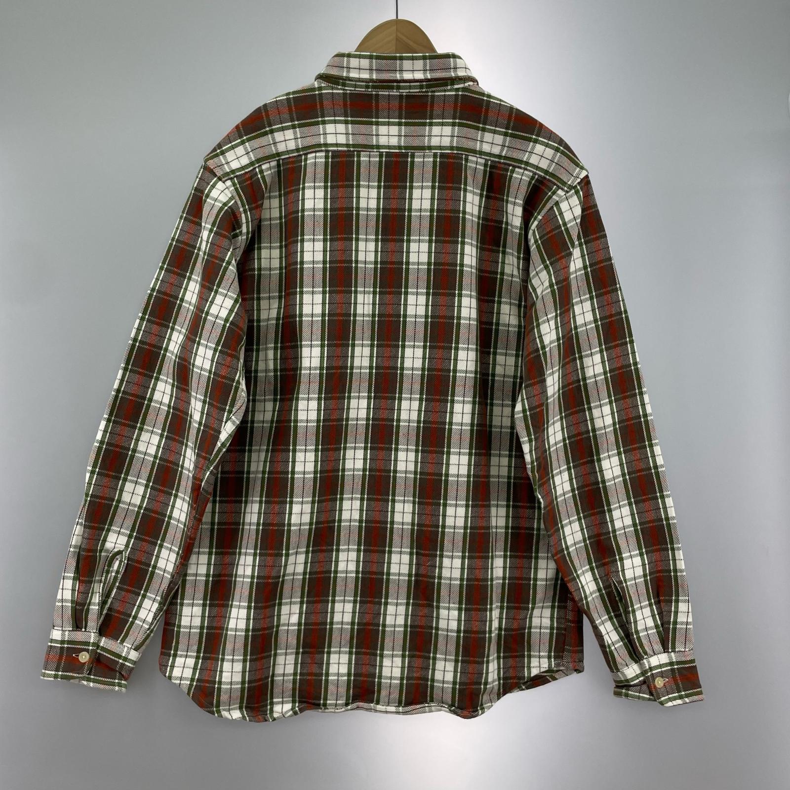 長袖シャツ CAMCO チェックネルシャツ XL ブラウン
