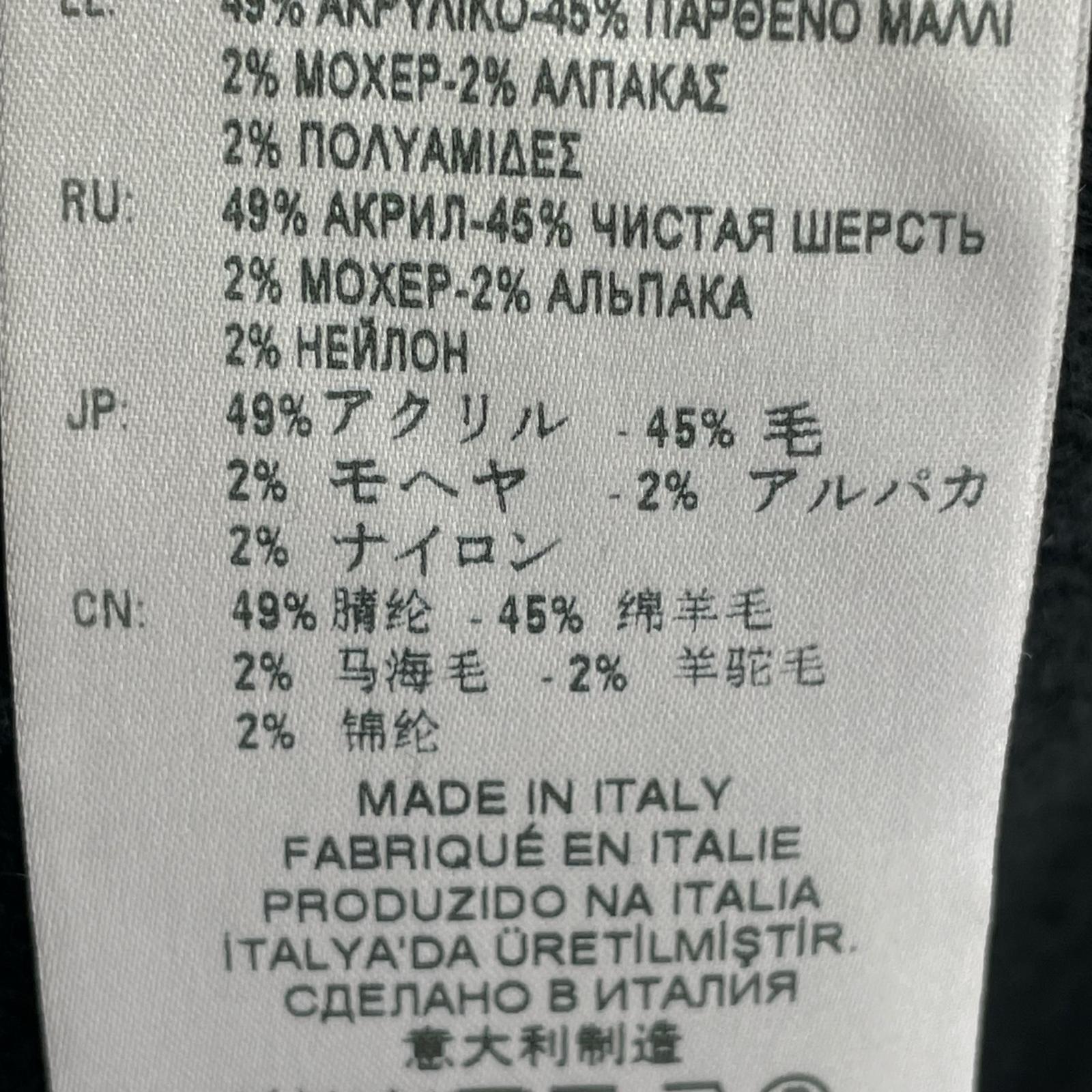 パーカー ニットジップアップパーカー BLK ブラック