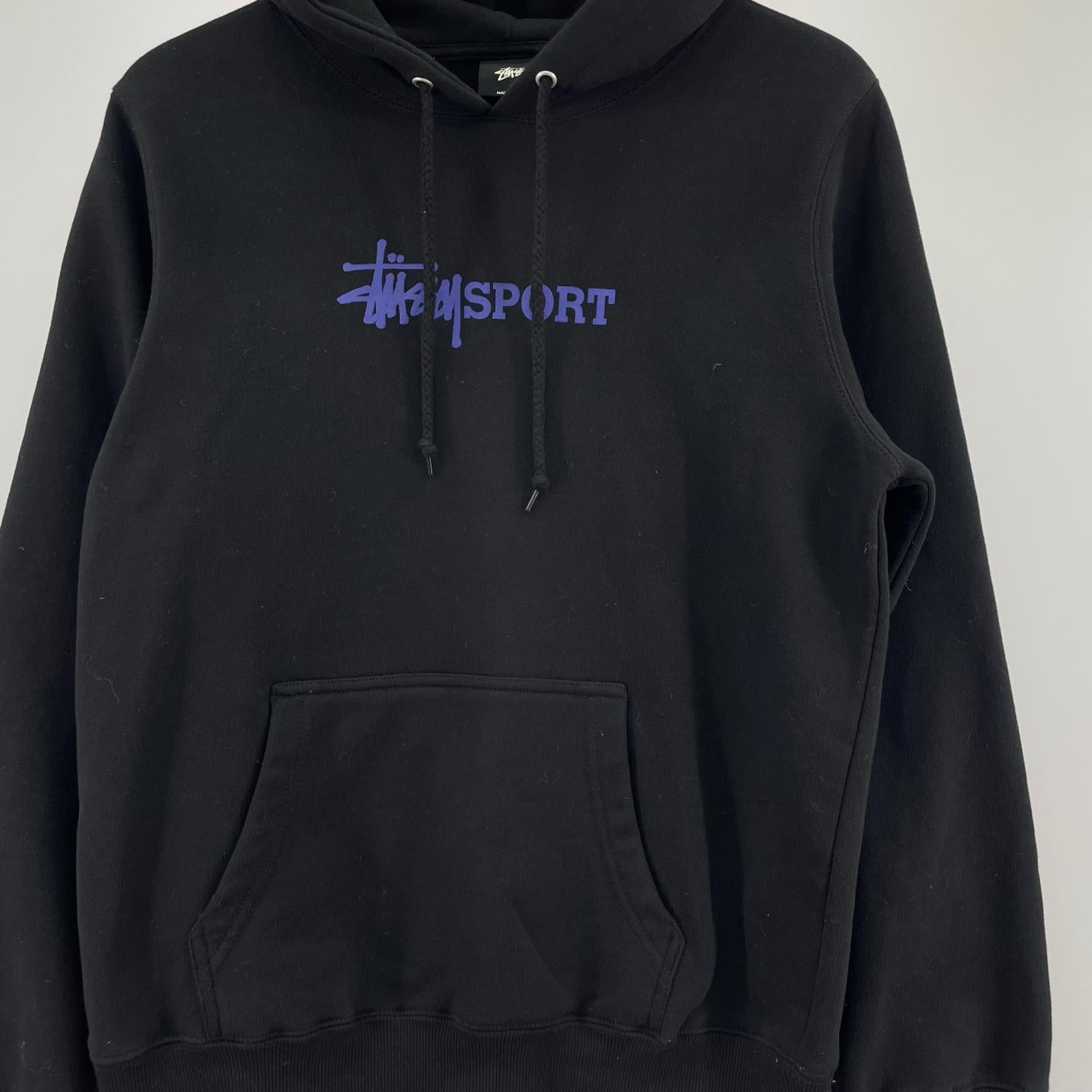 パーカー STUSSY SPORT HOODY/S/BLK S ブラック