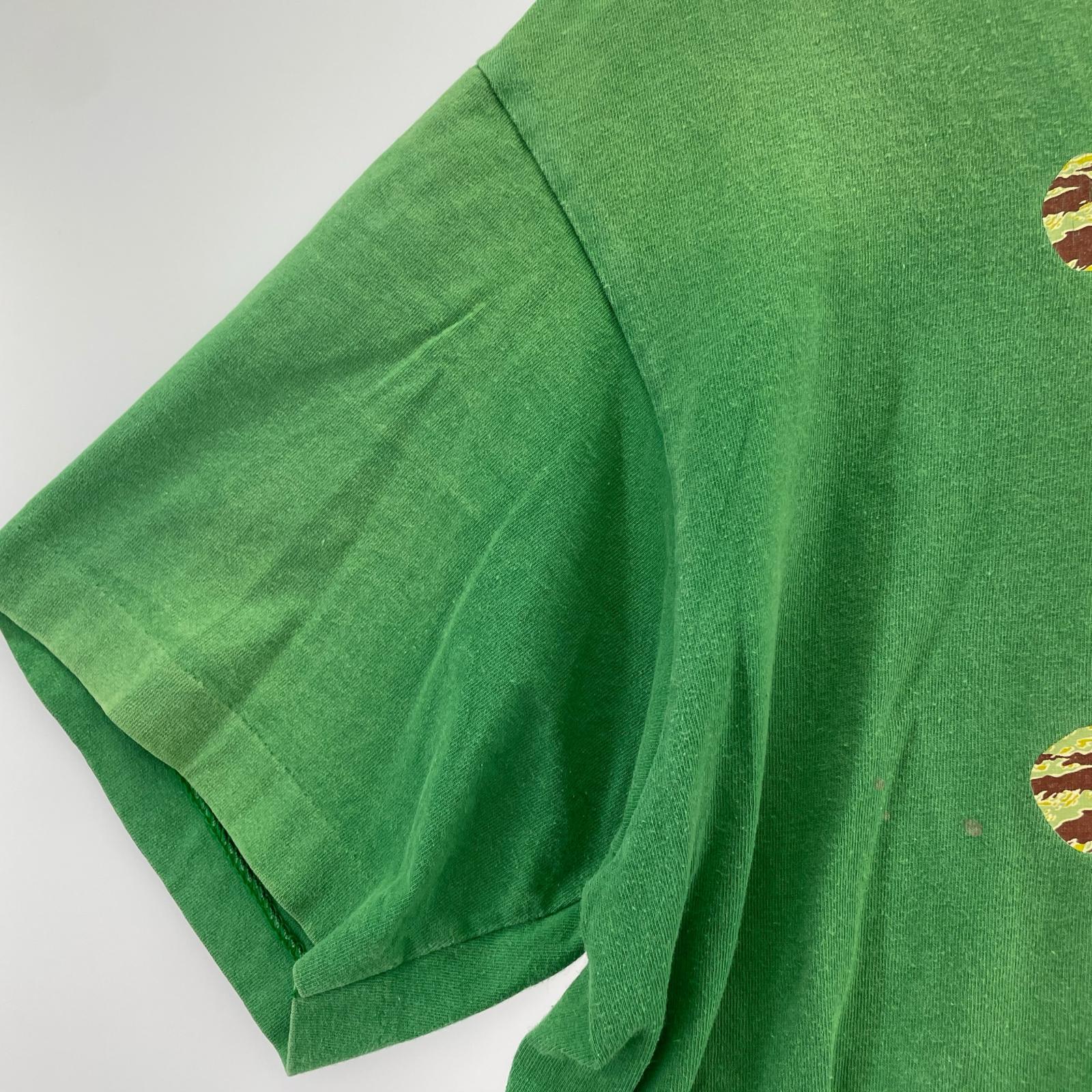 半袖Ｔシャツ バータグ スカル Tシャツ グリーン L L グリーン
