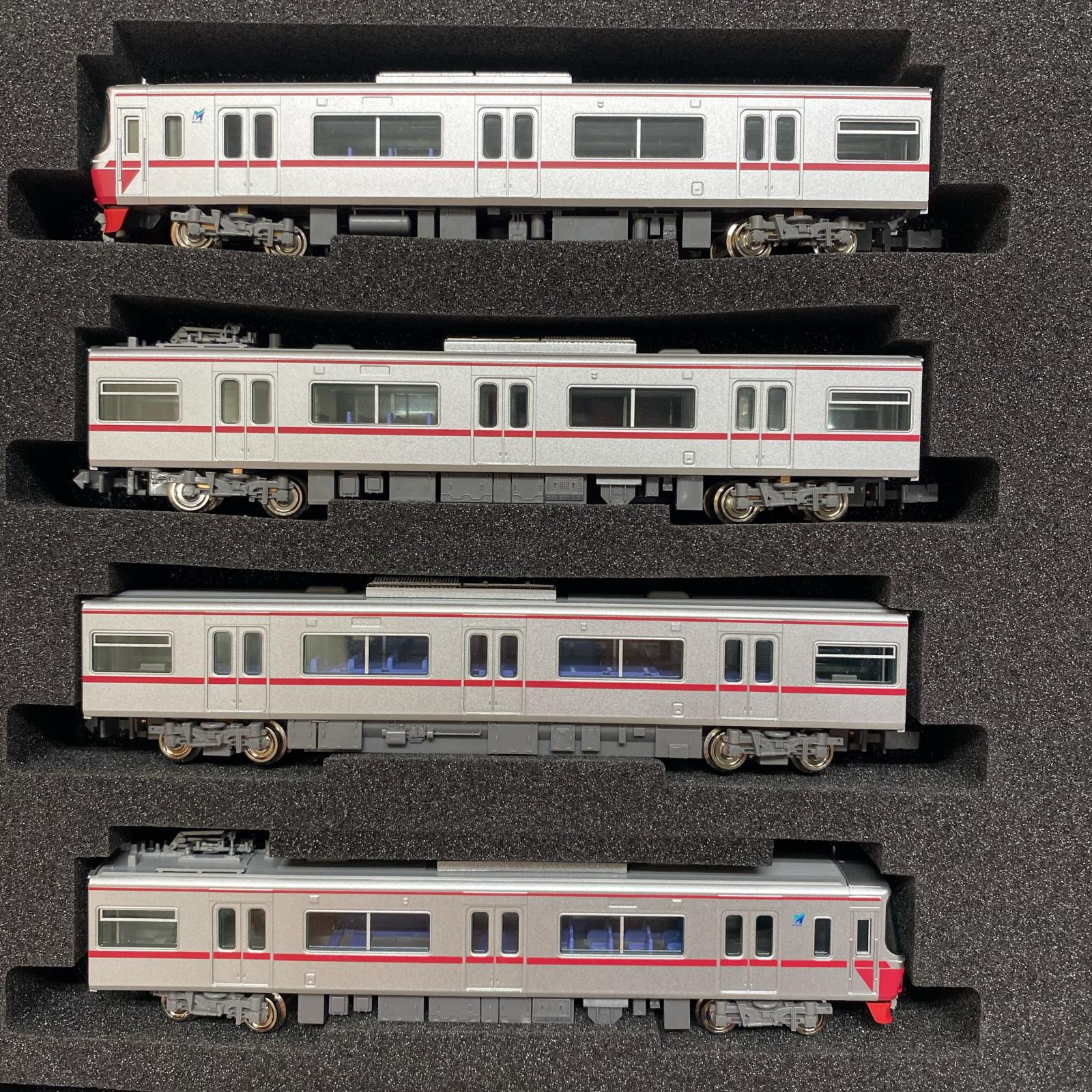 名鉄3300系（1・2次車・新塗装）基本4両編成セット 31869 名鉄3300系（1・2次車・新塗装）基本4両編成セット（動力付き） グリーンマックス 鉄道模型車両