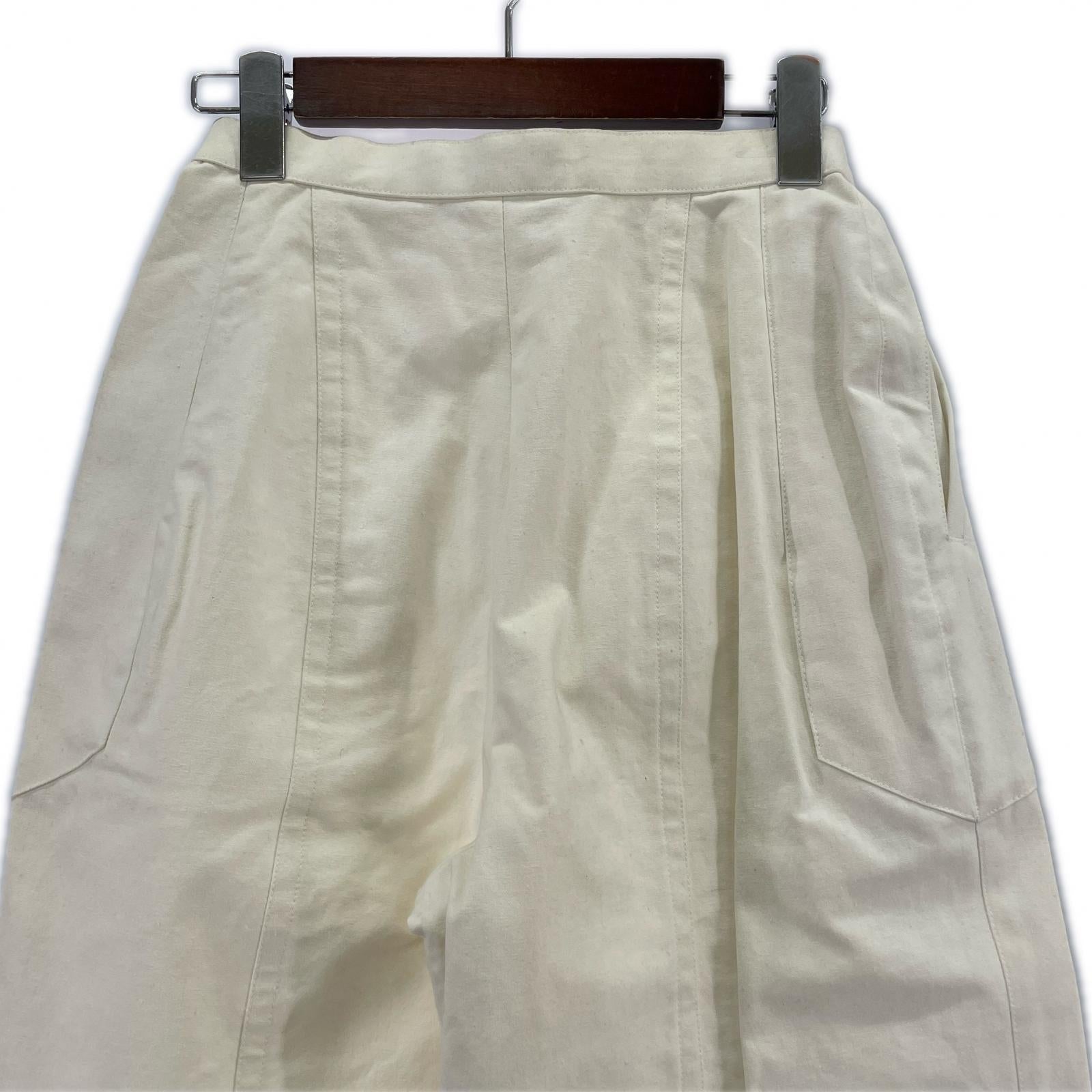 パンツ 80s 筆タグ コットンテーパードパンツ　白 9