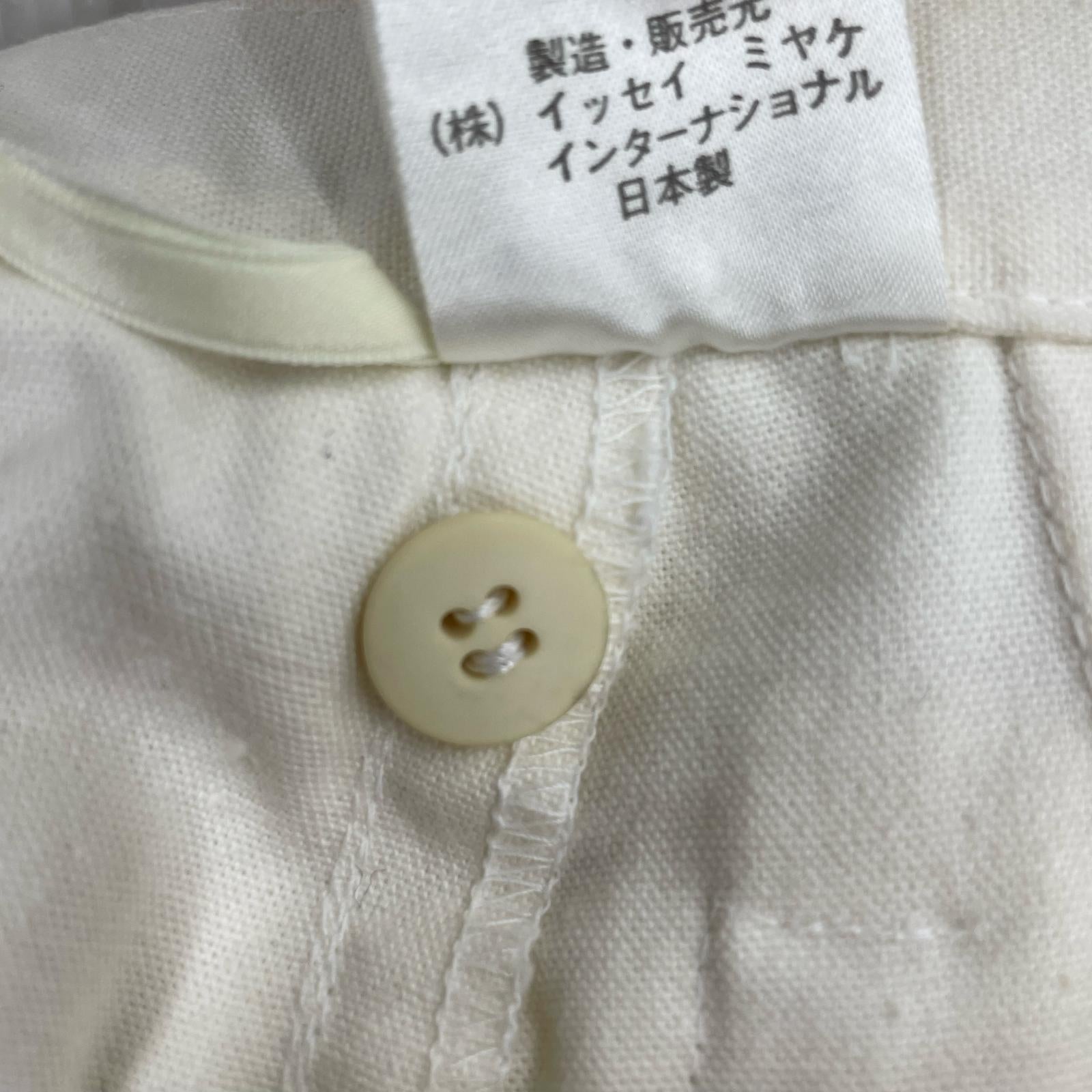 パンツ 80s 筆タグ コットンテーパードパンツ　白 9