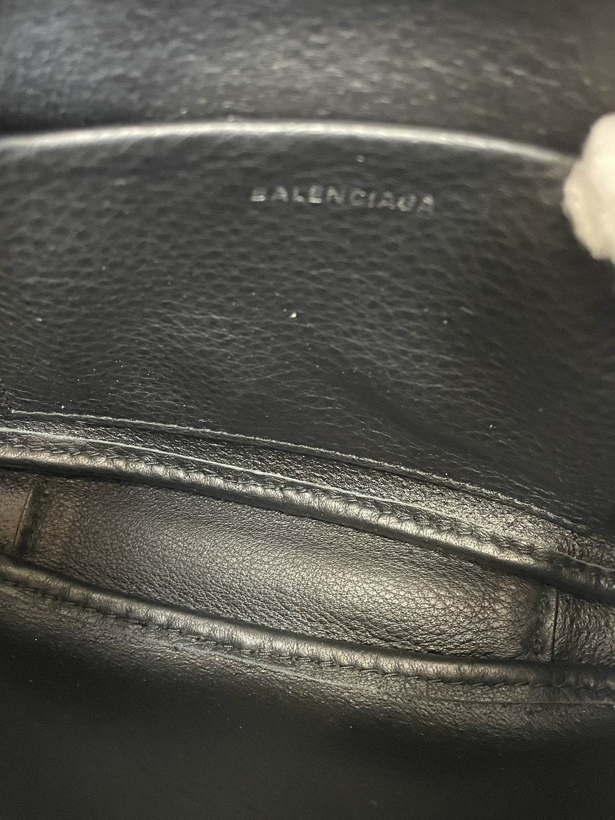 BALENCIAGA エブリデイ カメラバッグXS レザーショルダーバッグ ブラック