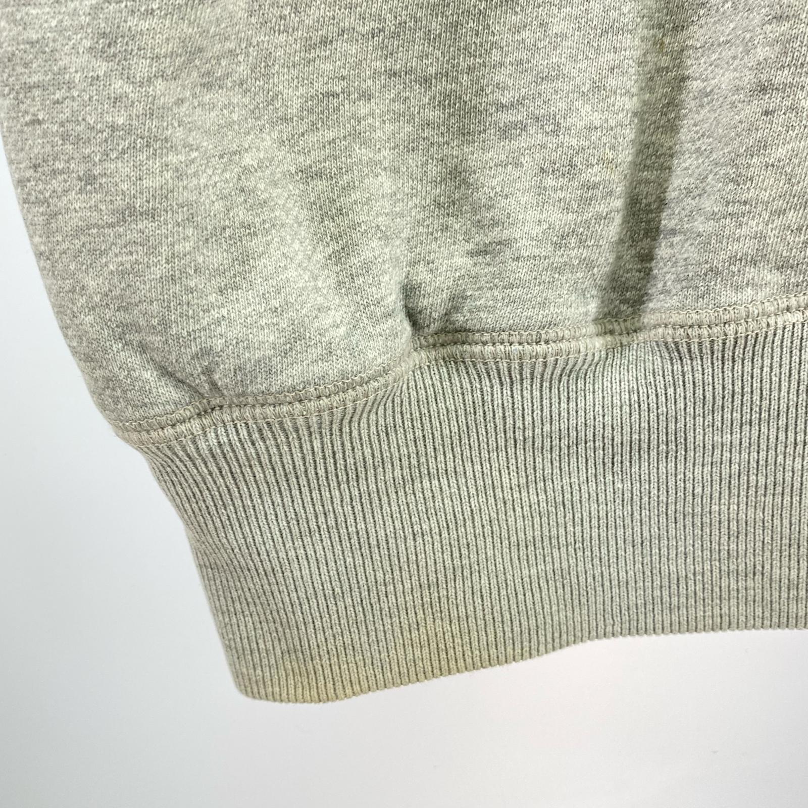 スウェット USAプリント ハーフジップ M M グレー