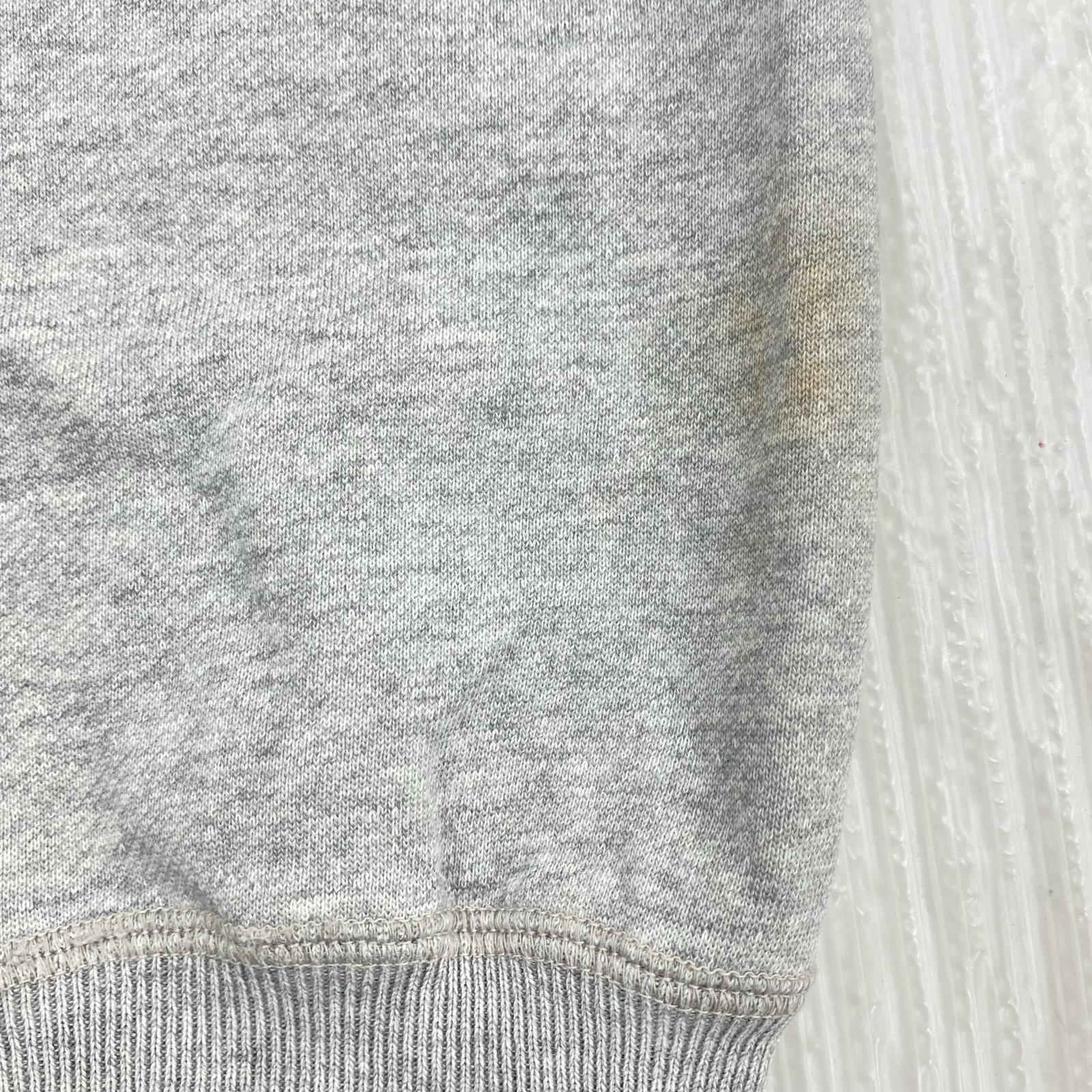 スウェット USAプリント ハーフジップ M M グレー