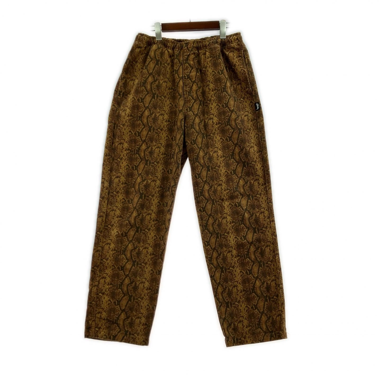 パンツ STUSSY eLASTIC STUFF パイソンイージーパンツ S ブラウン