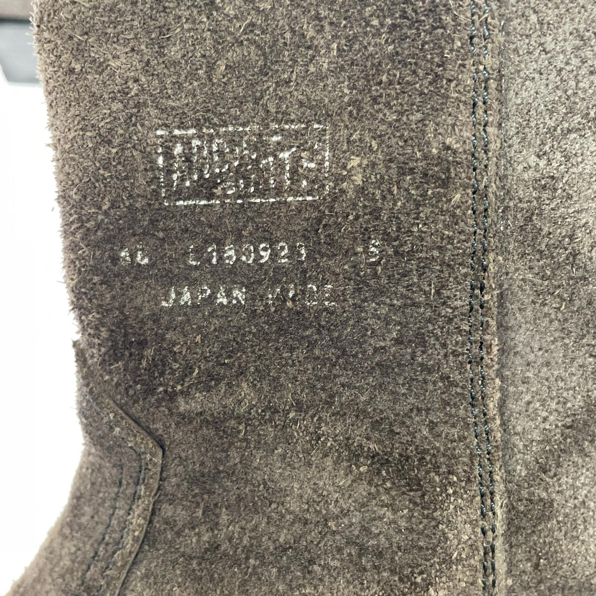 ブーツ ADDICT CLOTHES STEERSUEDE ZIP WESTERN BOOTS ブラウン