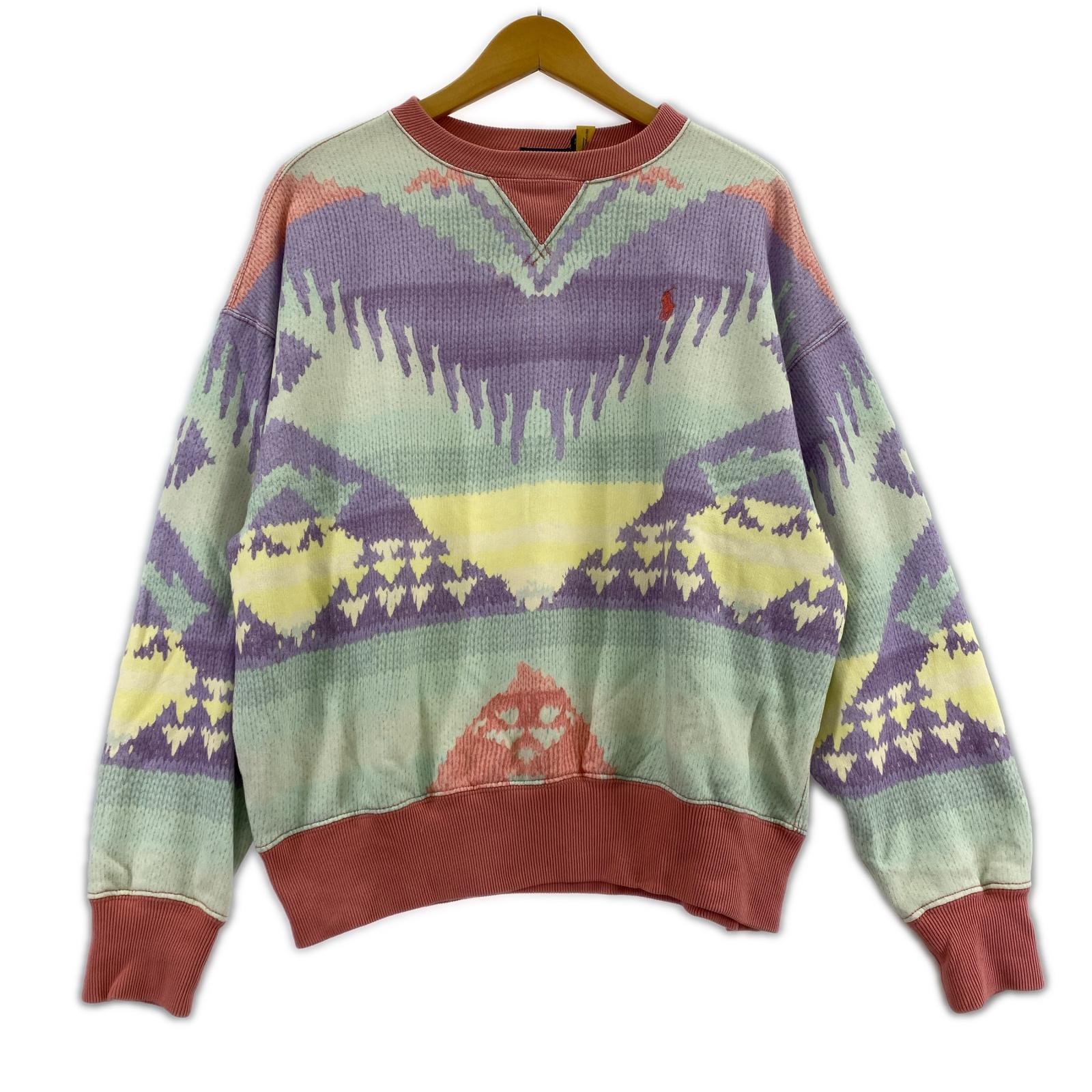 スウェット ネイティブ柄スウェット XS PNK