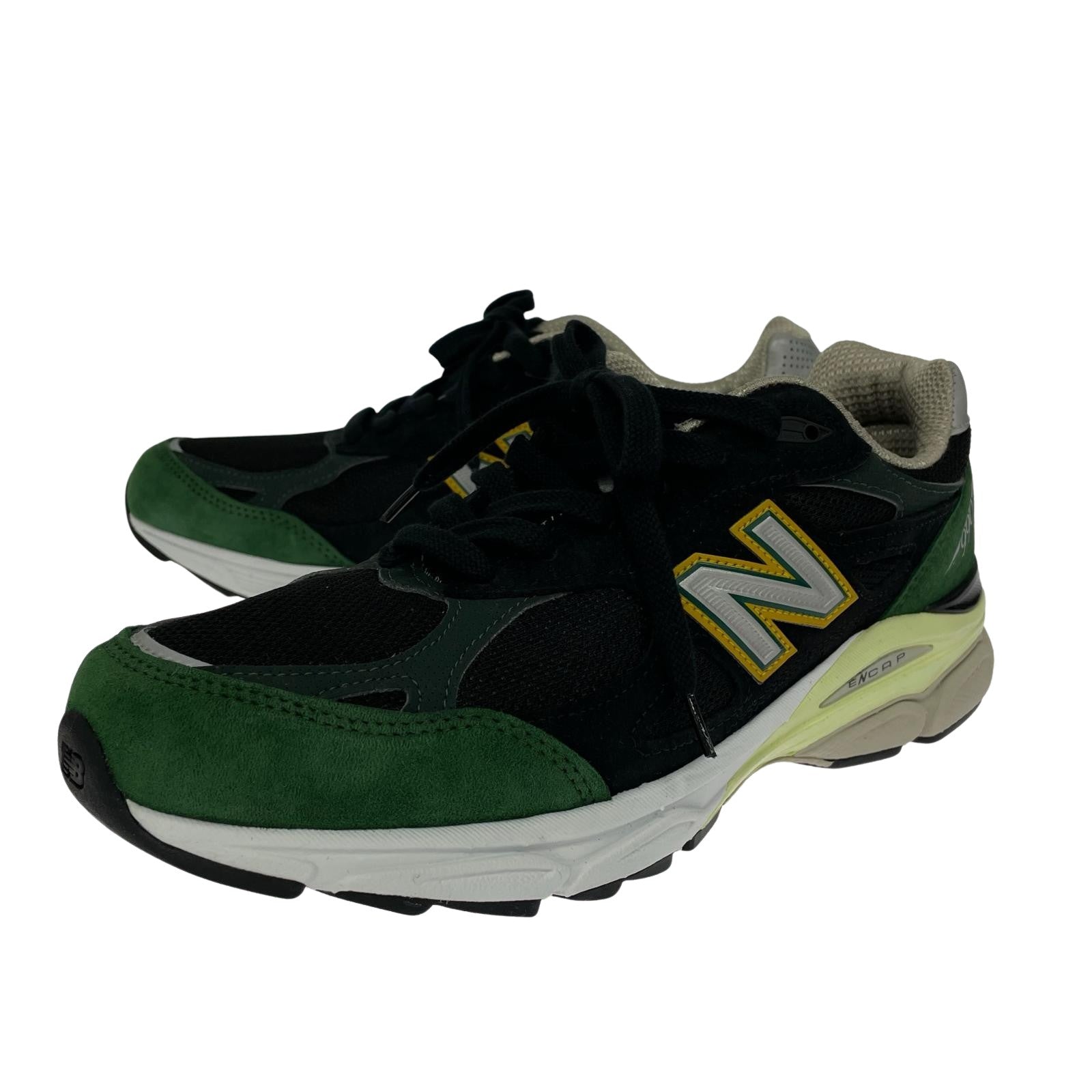 スニーカー NEW BALANCE USA製 990V3 M990CP3 28.0 BLACK GREEN YELLOW 28cm (US10 UK9 1/2 EU46) ブラック