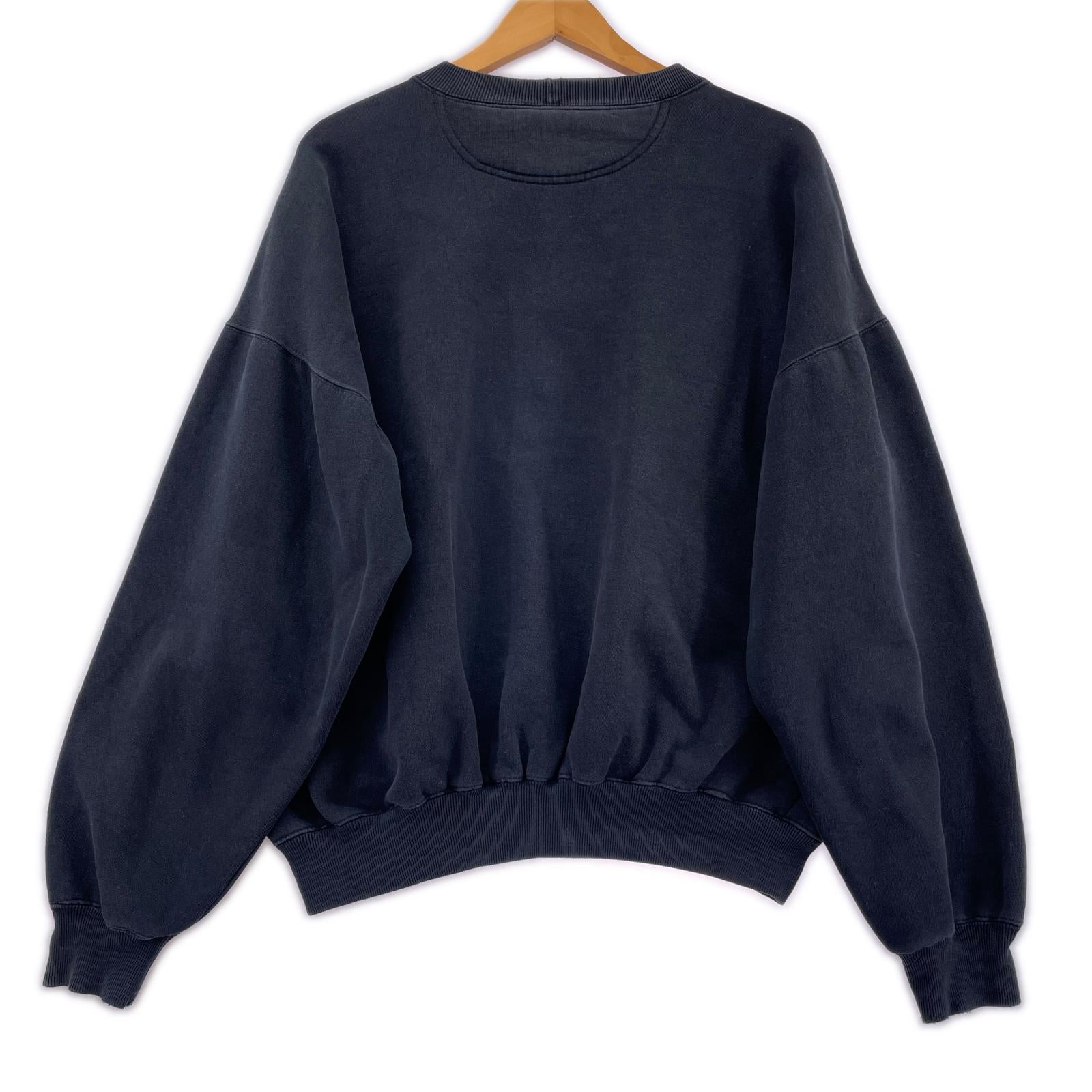 スウェット OLD GAP ロゴ刺繍 ネイビー ブラック