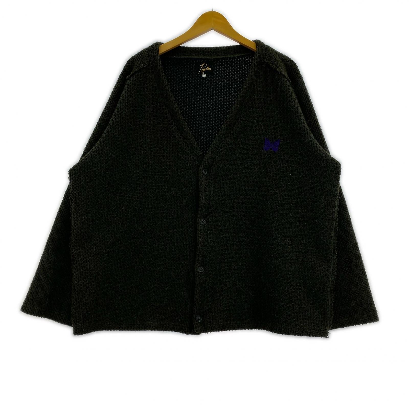 カーディガン ピケニットカーディガン カーキ (L) L カーキ