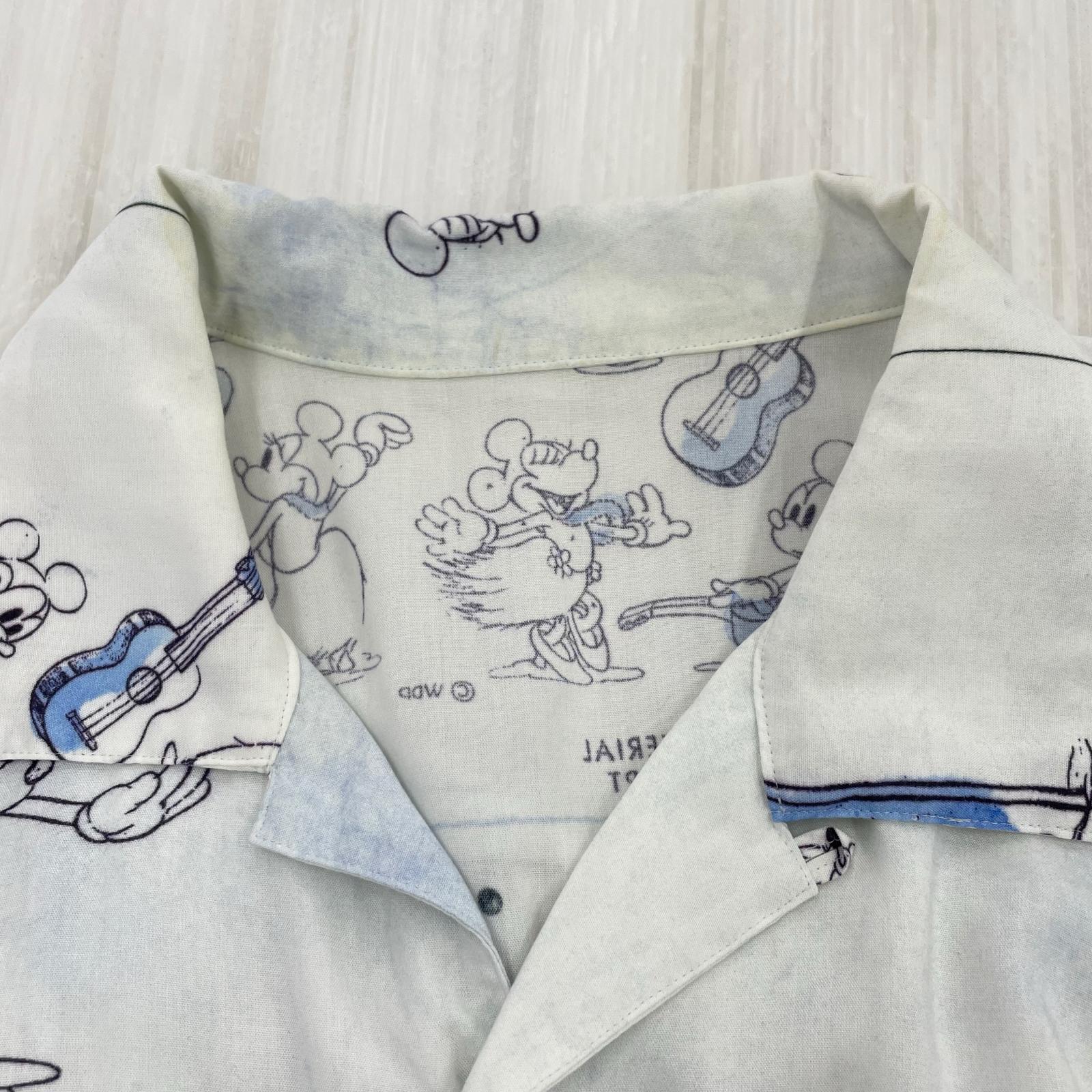 半袖シャツ Porter Classic Disney Mickey レーヨンアロハシャツ L