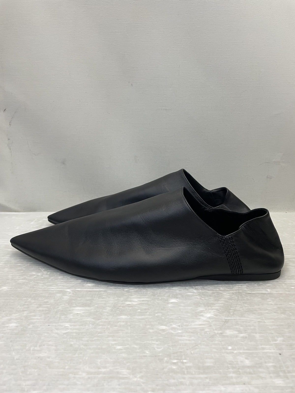 BALENCIAGA FLAT MULE SMOOTH LAMBSKIN レザーミュール 44 黒