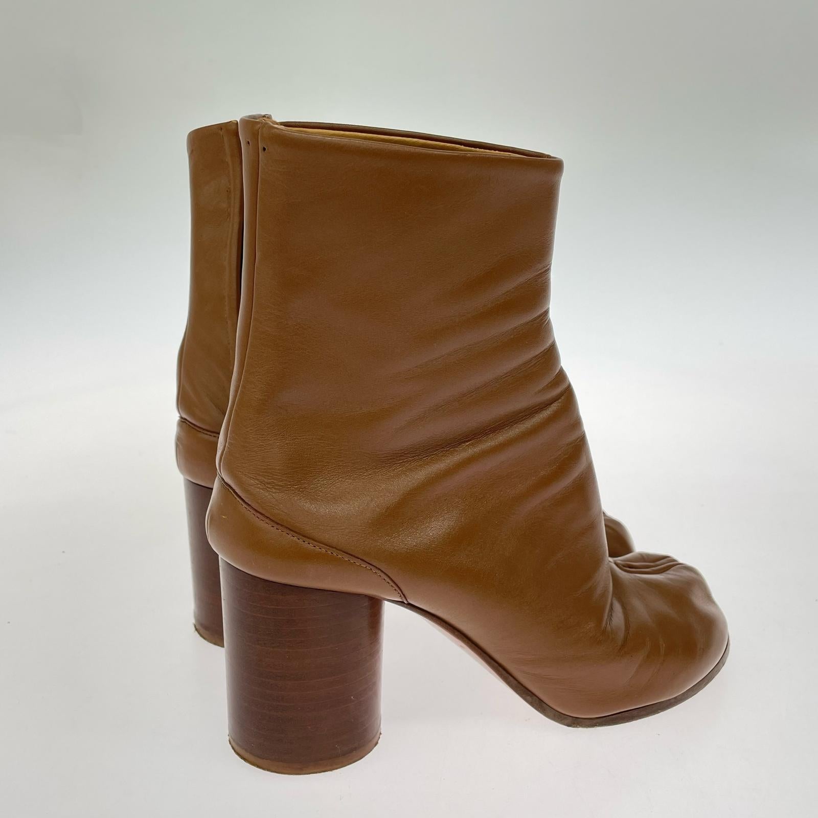 ブーツ MAISON MARGIELA 足袋ブーツ ヒールブーツ 38 茶 38 ブラウン