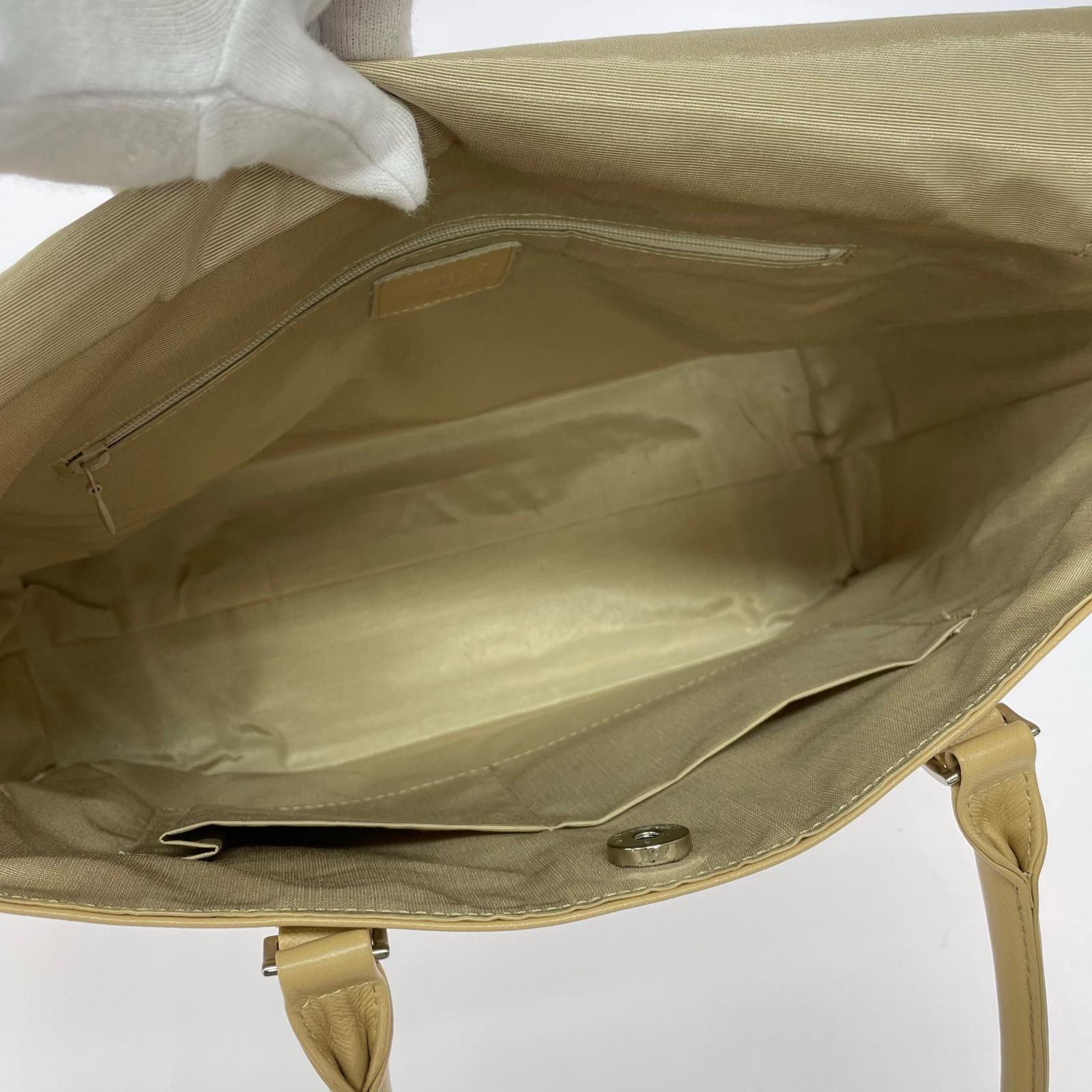 トートバッグ HAMANO レザー ベージュ ベージュ