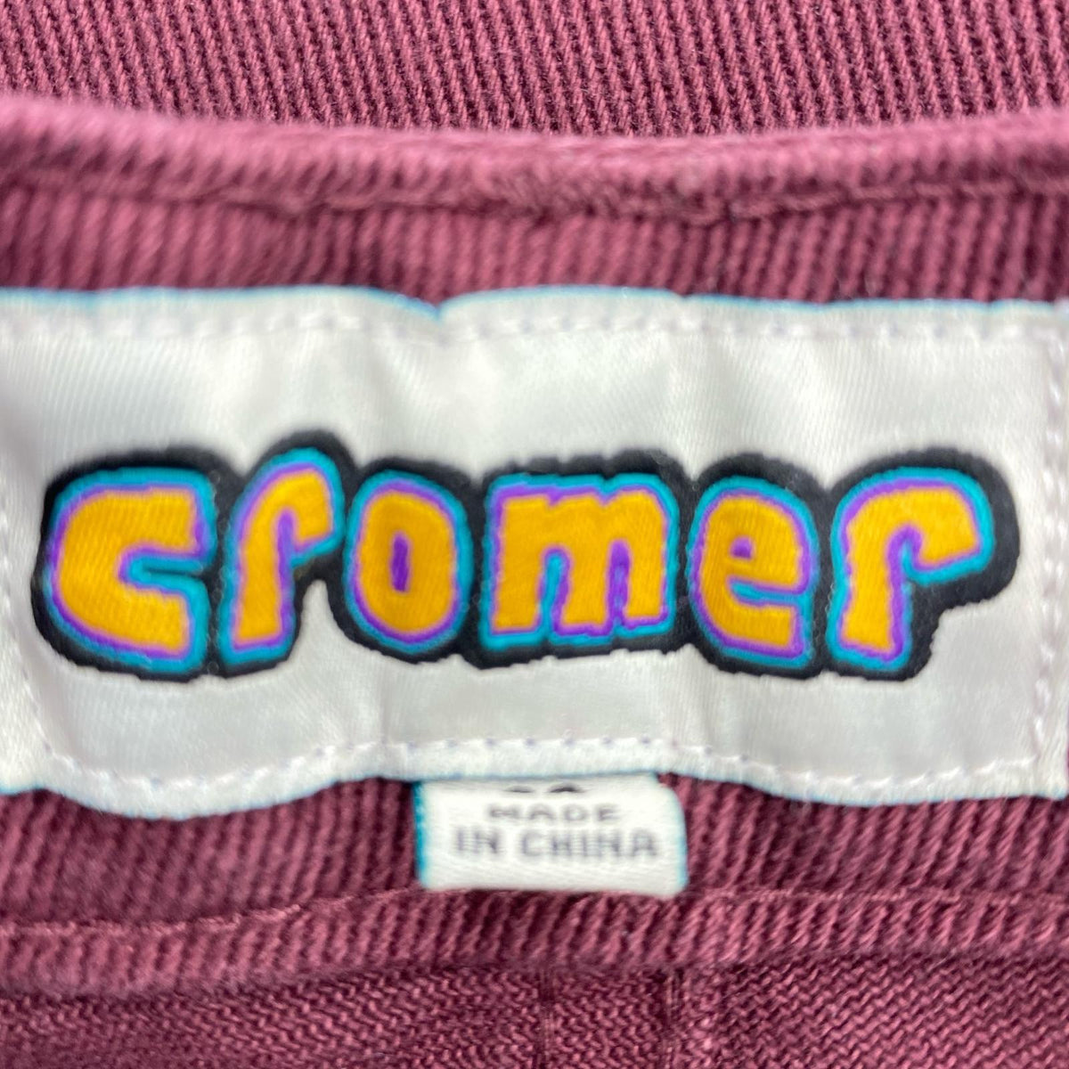 デニムパンツ CROMER ﾊﾞｷﾞｰ ﾜｲﾝﾚｯﾄﾞ (28) 28