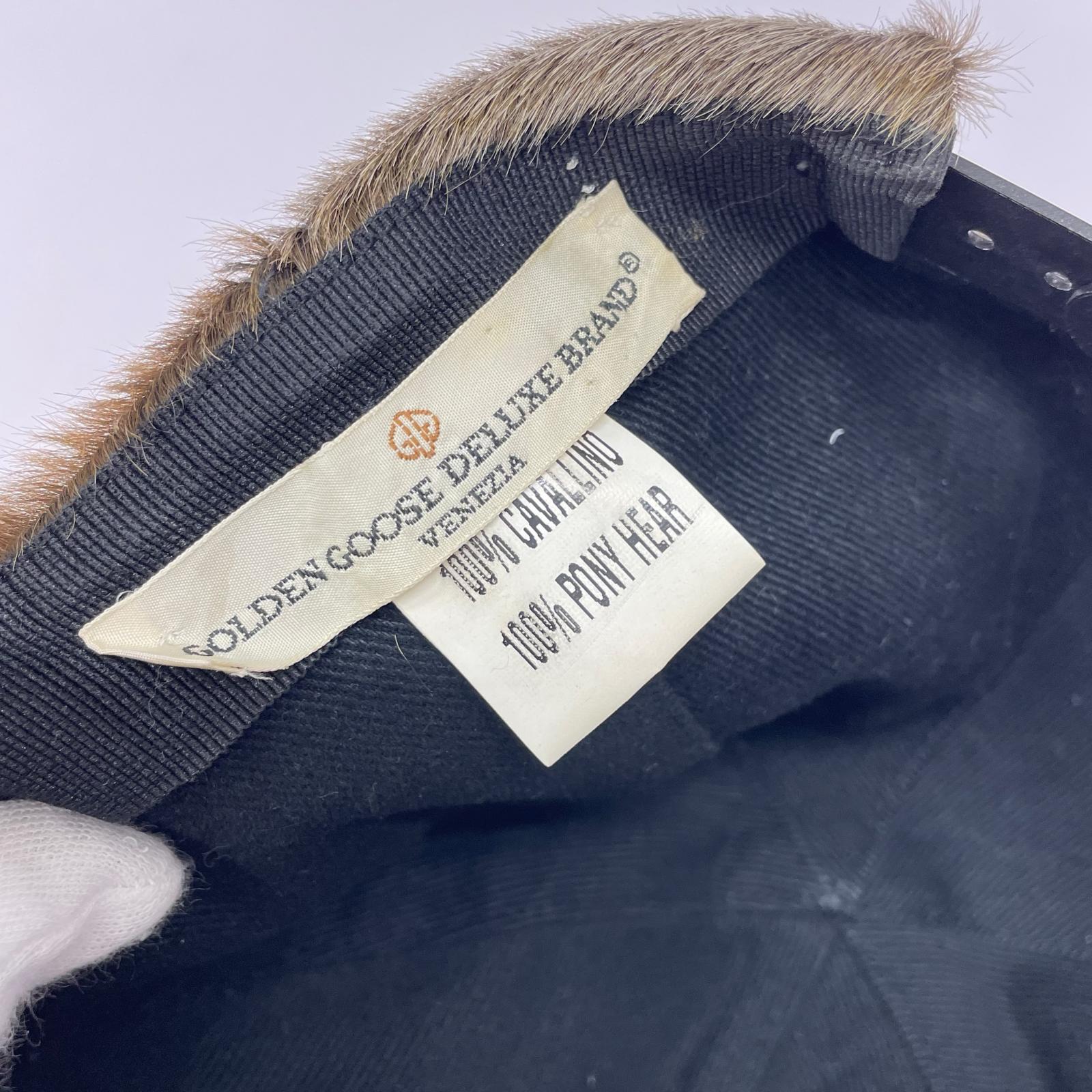 キャップ golden goose deluxe brand　ファー ブラウン