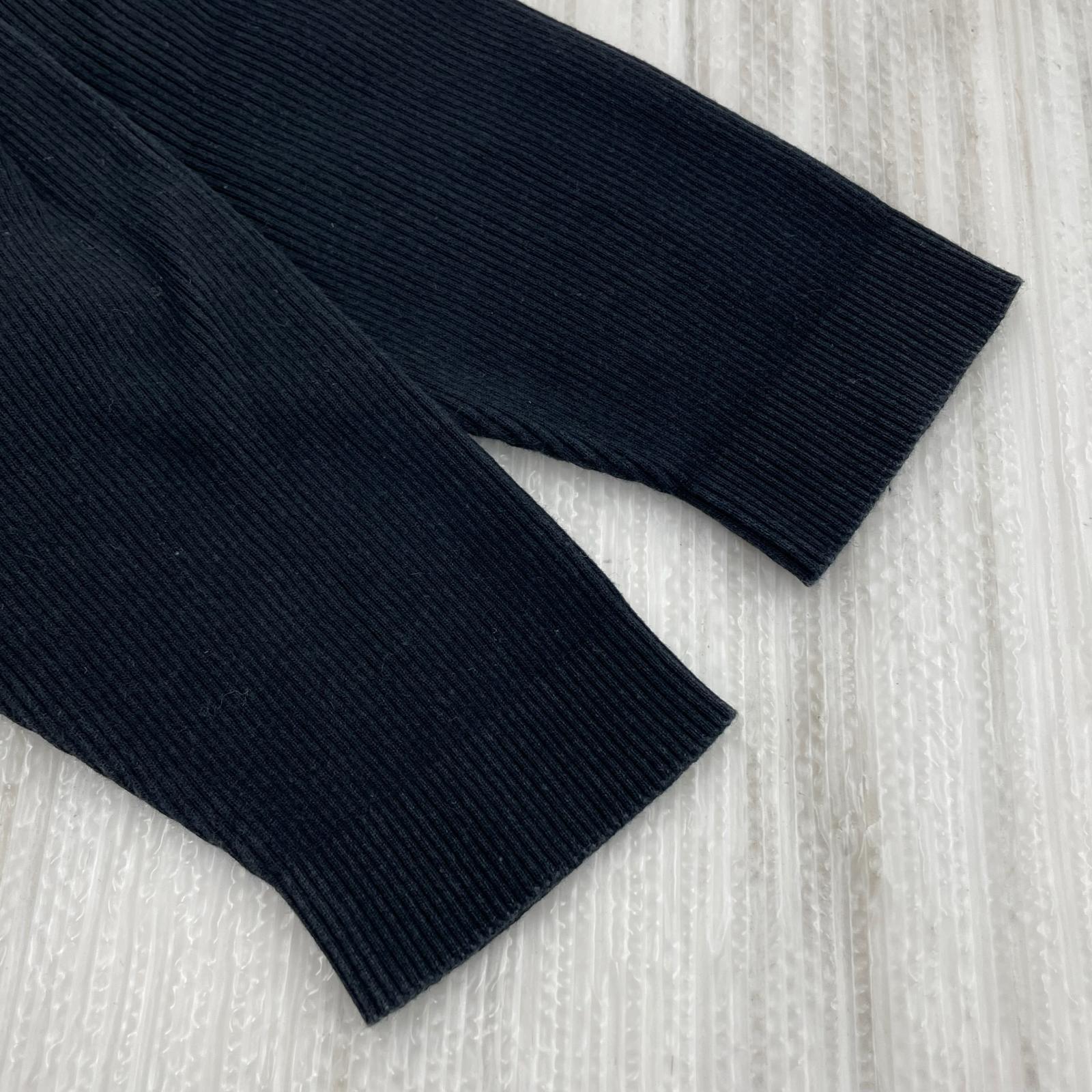 その他トップス AURALEE HIGH GAUGE RIB KNIT POLO 0 A24SP01HR ブラック