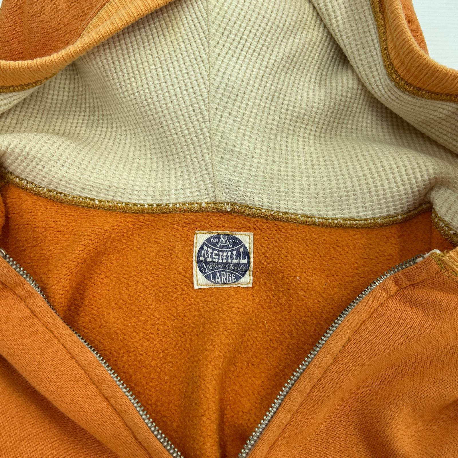 パーカー ジップパーカー プリント オレンジ (L) L オレンジ