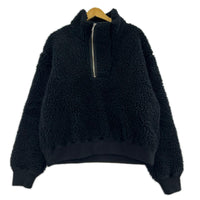 ジャケット HEAVY WOOL BOA HALF ZIP ﾌﾞﾗｯｸ S S ブラック