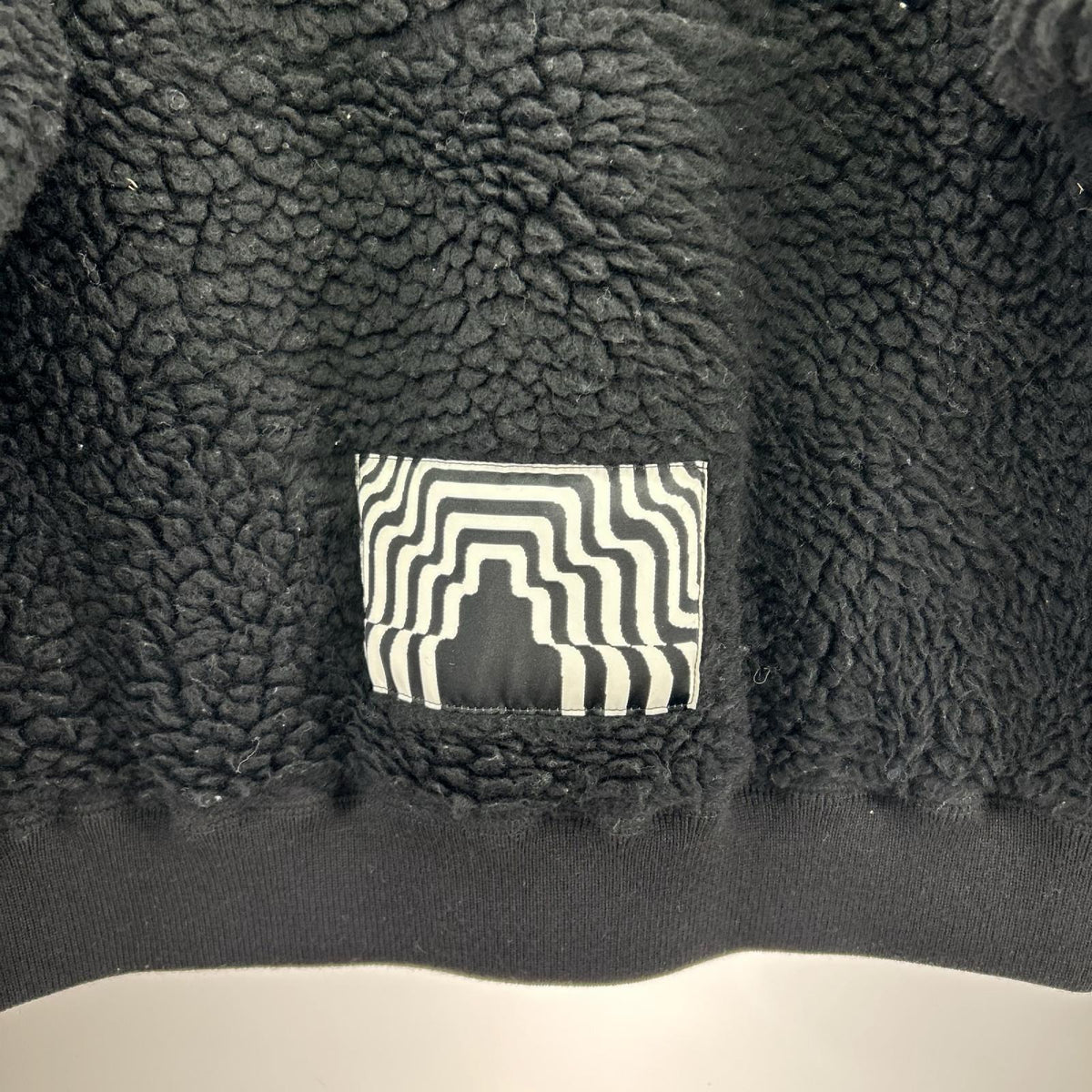 ジャケット HEAVY WOOL BOA HALF ZIP ﾌﾞﾗｯｸ S S ブラック