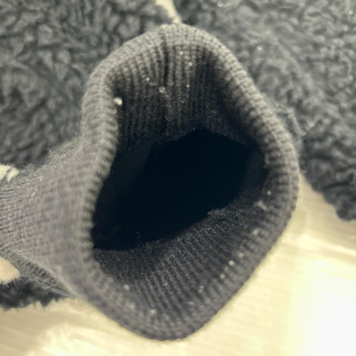 ジャケット HEAVY WOOL BOA HALF ZIP ﾌﾞﾗｯｸ S S ブラック