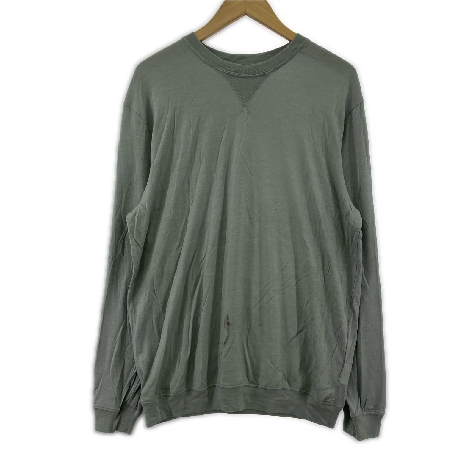 長袖Ｔシャツ ウール グレー M グレー