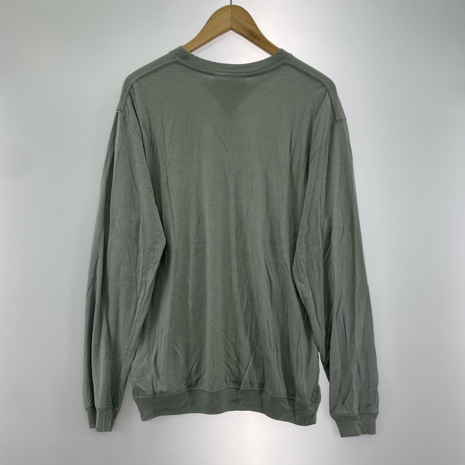 長袖Ｔシャツ ウール グレー M グレー