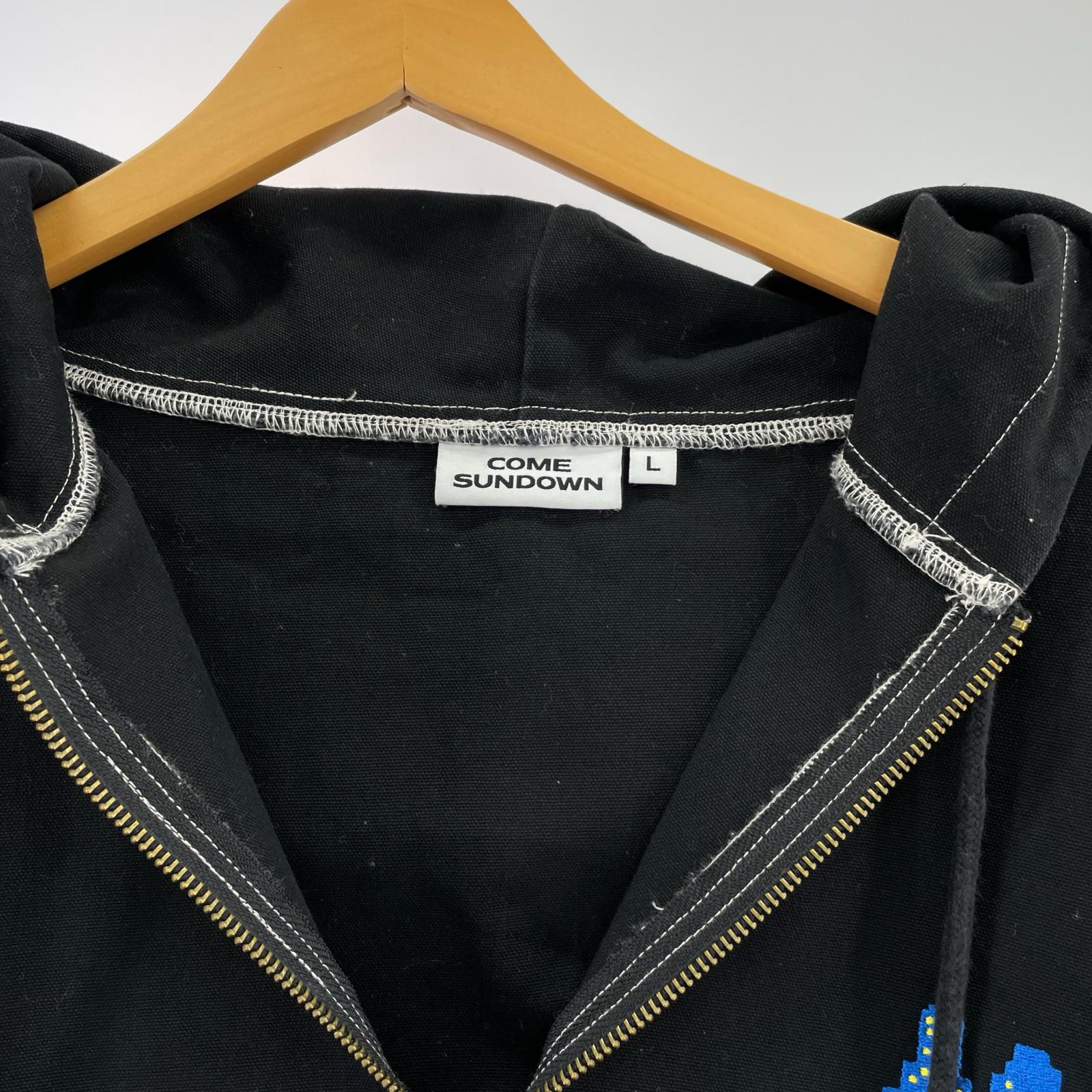 ジャケット COME SUNDOWN decit jacket L L ブラック