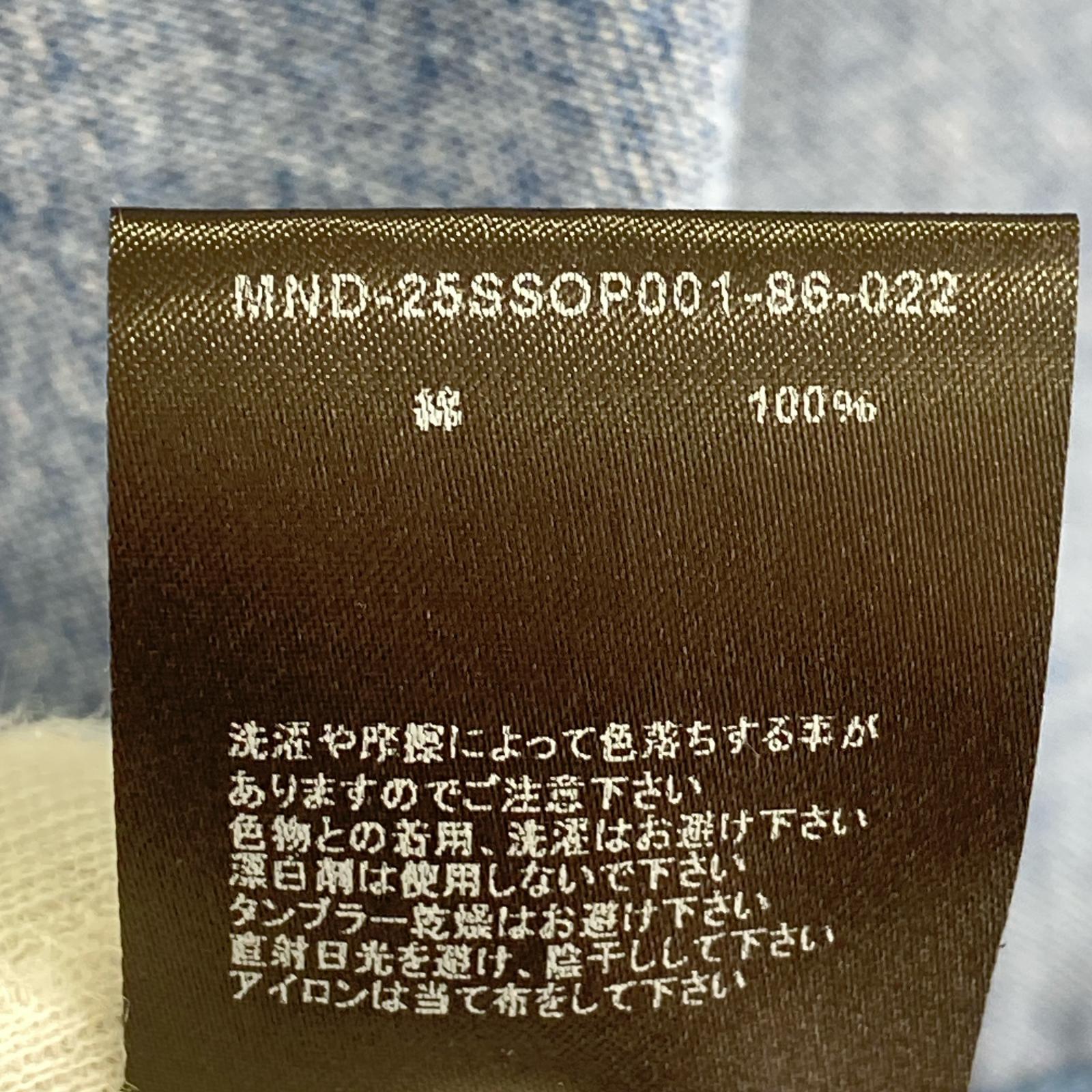 長袖シャツ 再構築 デニムウエスタンシャツ (2) 2 ブルー