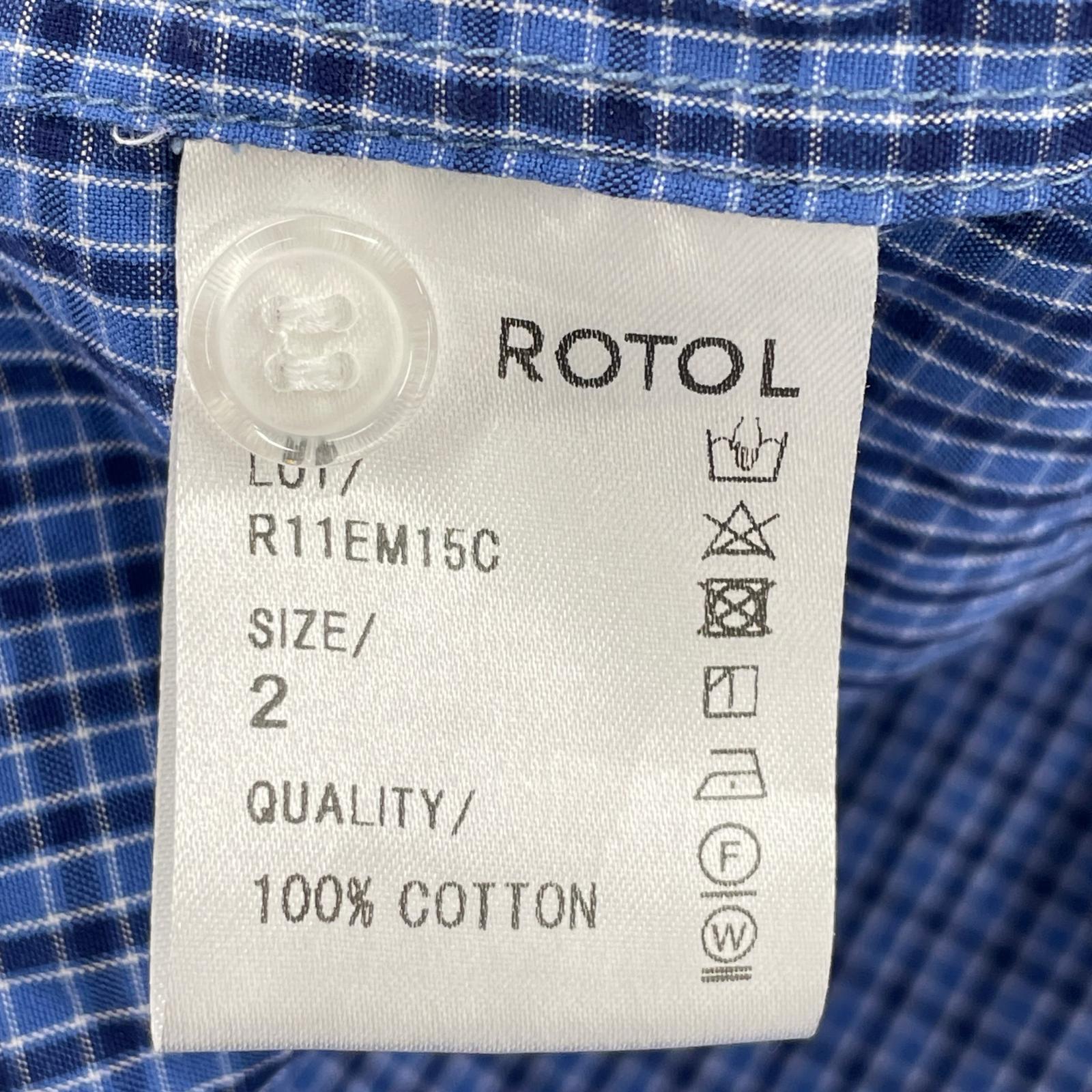 長袖シャツ ROTOL Wide Shirt R11EM15C 青 (2) 2