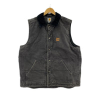 ジャケット Carhartt Chapman Vest 黒 ﾌｪｰﾄﾞﾌﾞﾗｯｸ (XL) ブラック