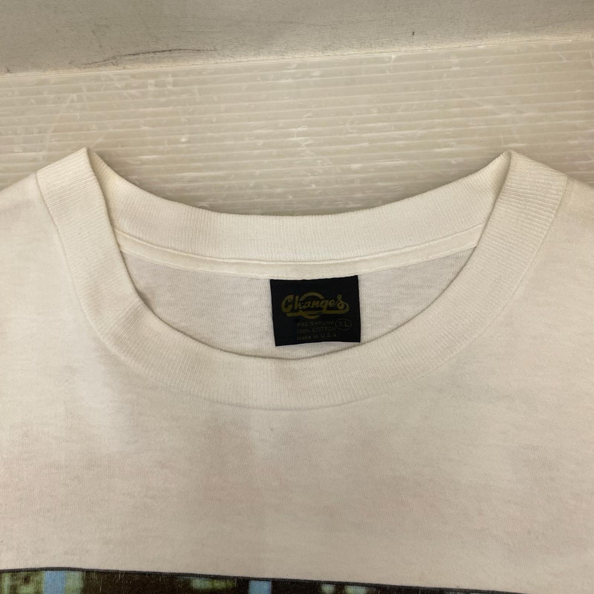 半袖Ｔシャツ 90s TOO LATE with Kermit Letterfrog パロディTシャツChange'sﾀｸﾞ LL ホワイト