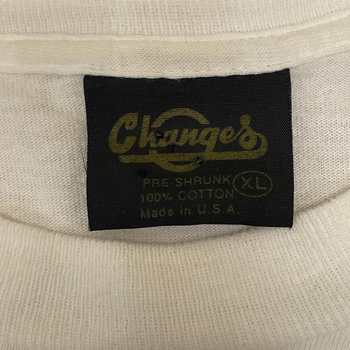 半袖Ｔシャツ 90s TOO LATE with Kermit Letterfrog パロディTシャツChange'sﾀｸﾞ LL ホワイト