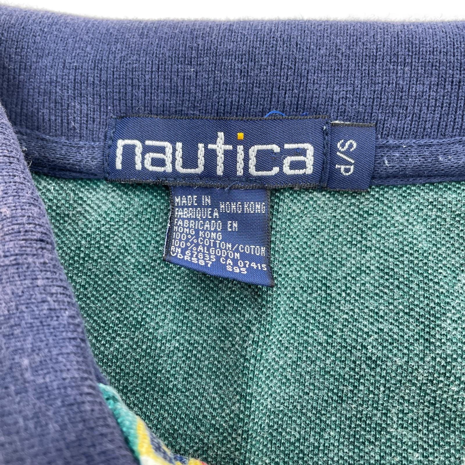 ポロシャツ 90S NAUTICA S/S総柄ポロシャツ (S) S マルチカラー