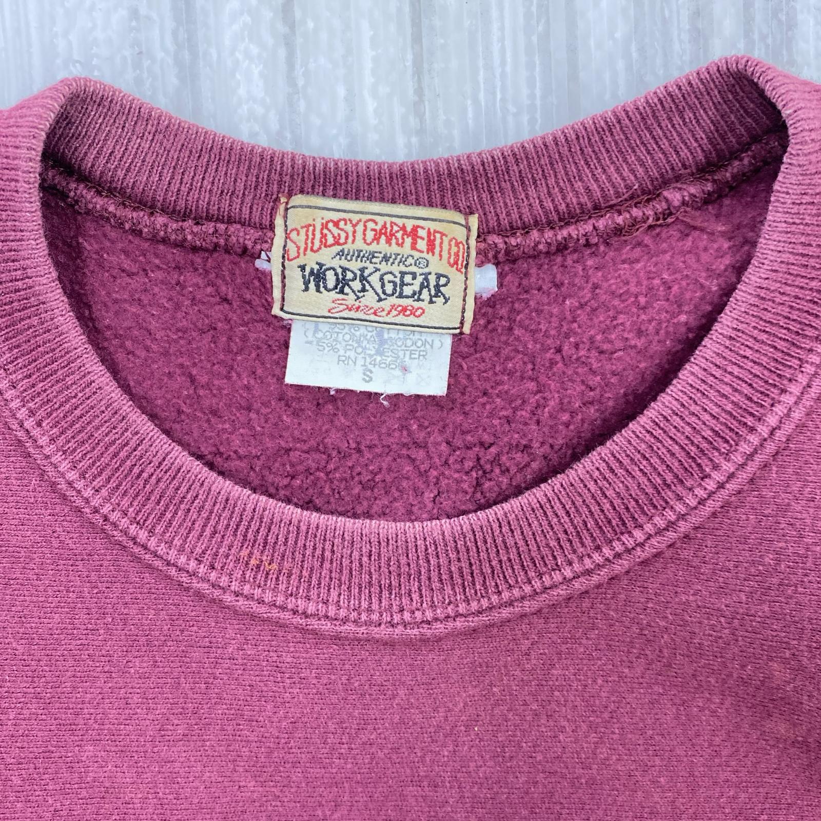 スウェット 白タグ リバースウィーブ ボルドー (S) S