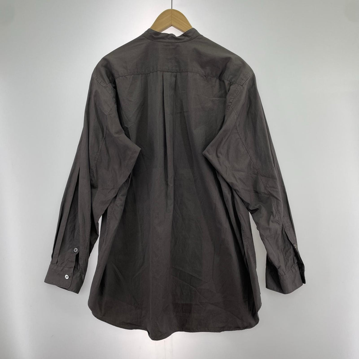 長袖シャツ WELLDER ﾊﾞﾝﾄﾞｶﾗｰｼｬﾂ WM21ASH07 茶 (5) 5