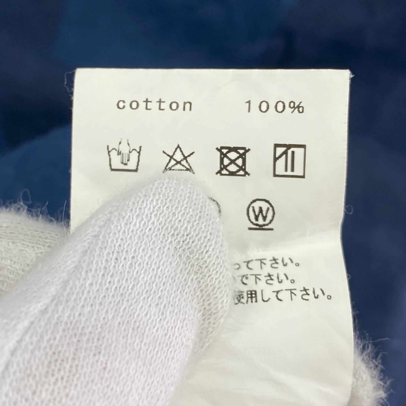 長袖シャツ ストライプ 紺 (L) L ネイビー