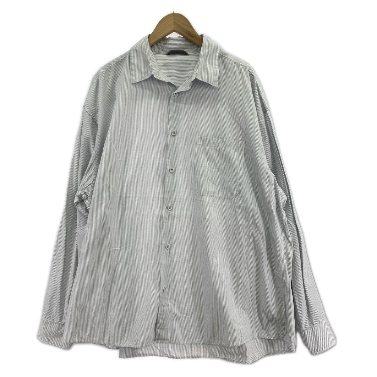 長袖シャツ :CASE 22AW OUTDOOR STRIPE SHIRT SH03-22A (L) L ブルー