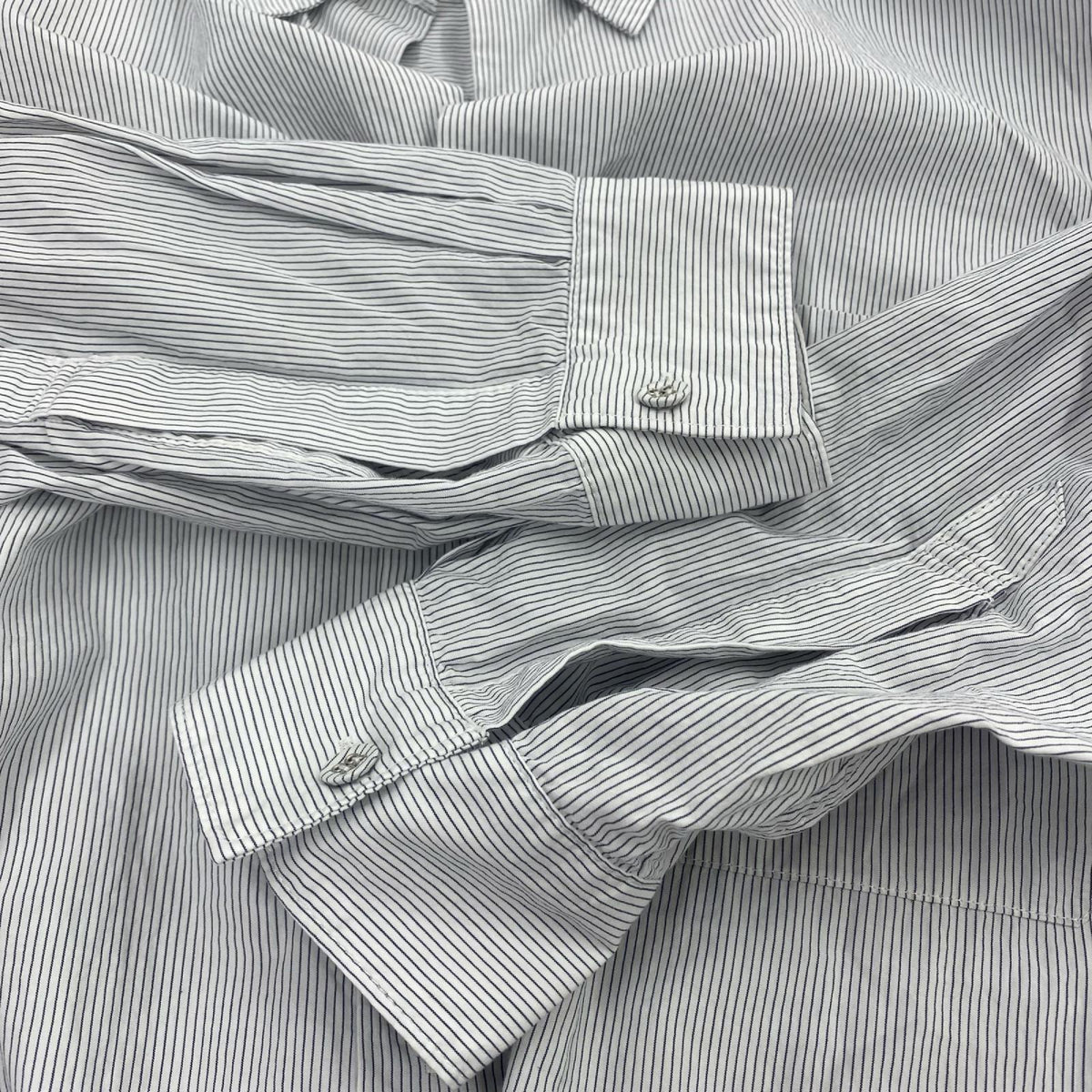 長袖シャツ :CASE 22AW OUTDOOR STRIPE SHIRT SH03-22A (L) L ブルー