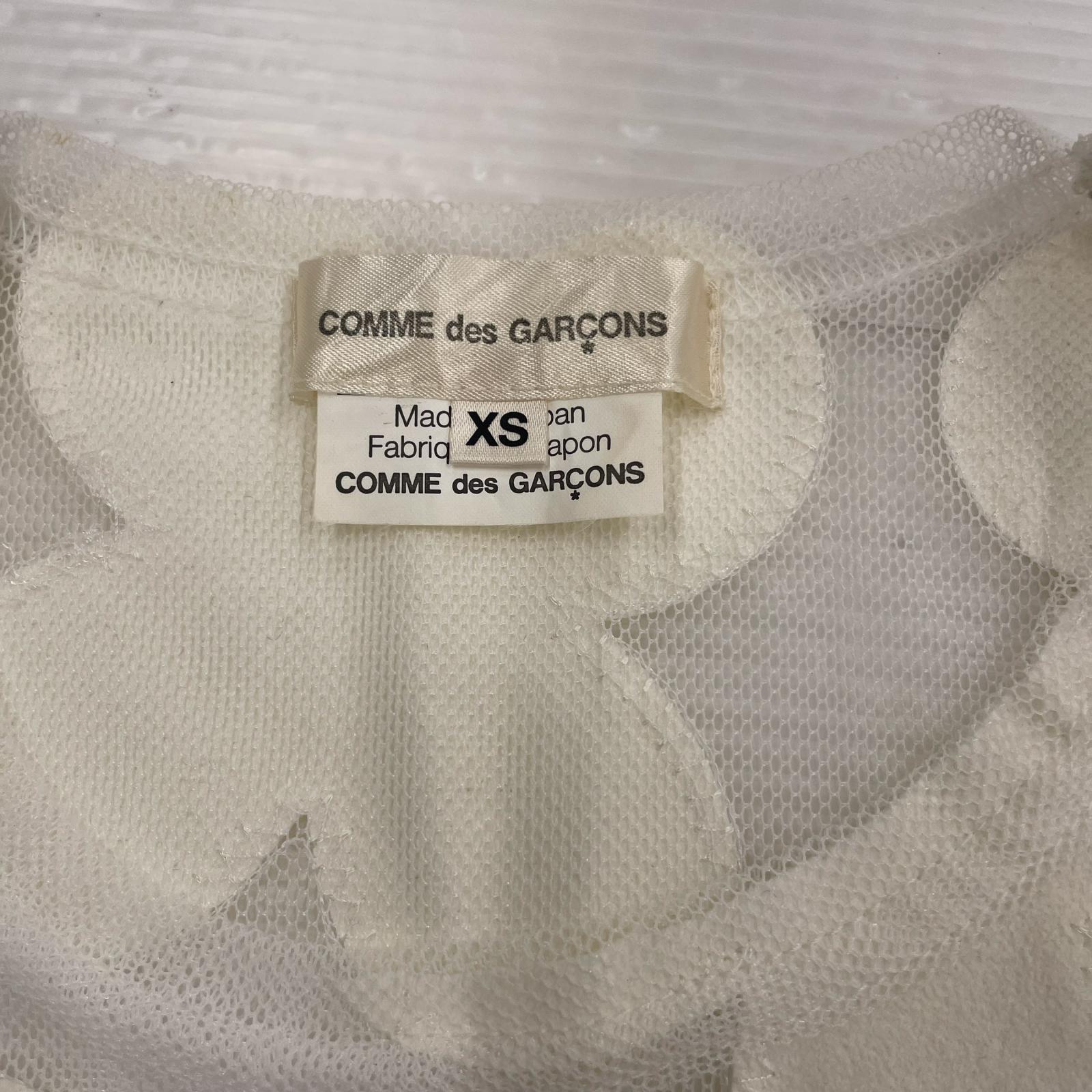 その他トップス COMME des GARCONS フラワー レース N/Sブラウス 白 (XS) ホワイト