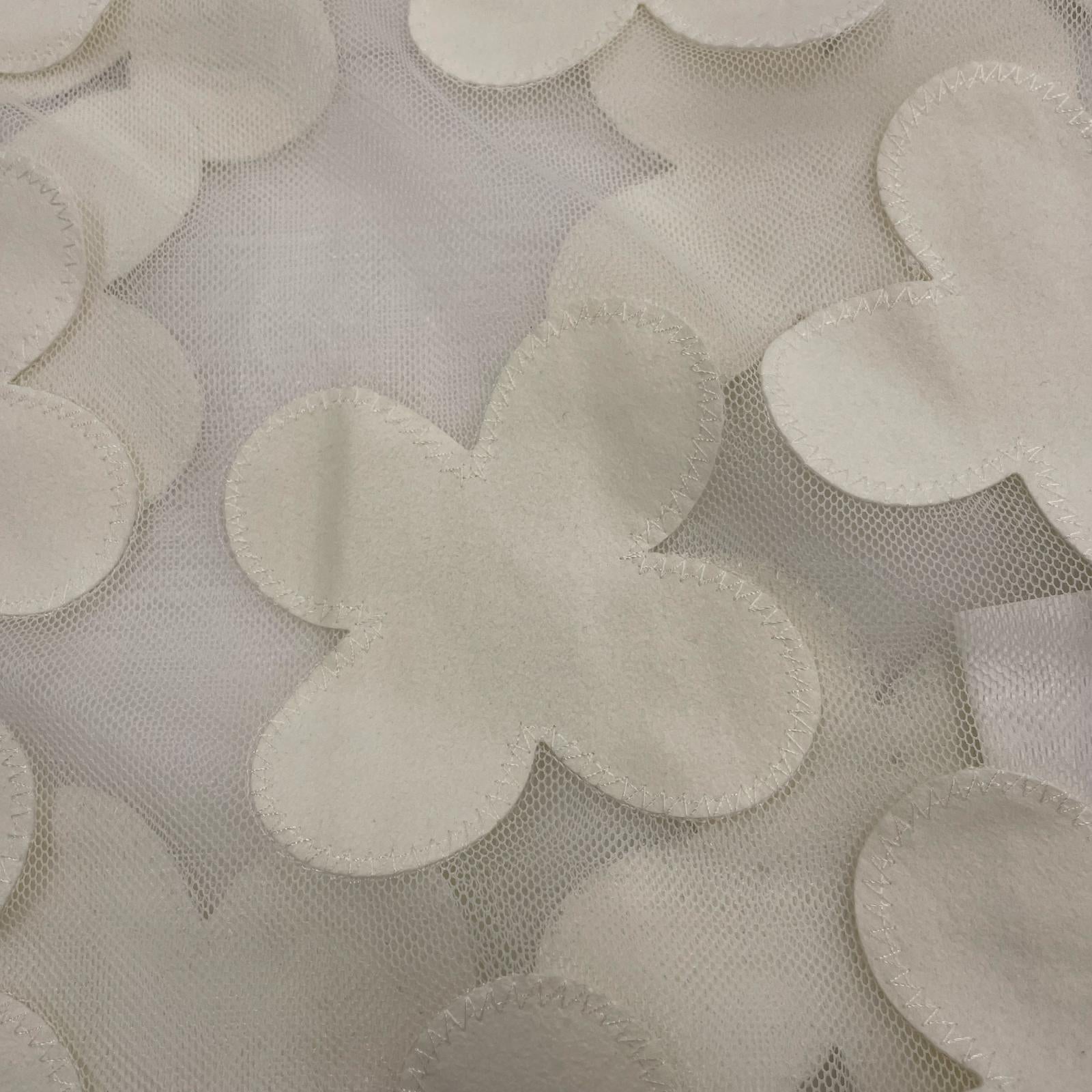 その他トップス COMME des GARCONS フラワー レース N/Sブラウス 白 (XS) ホワイト
