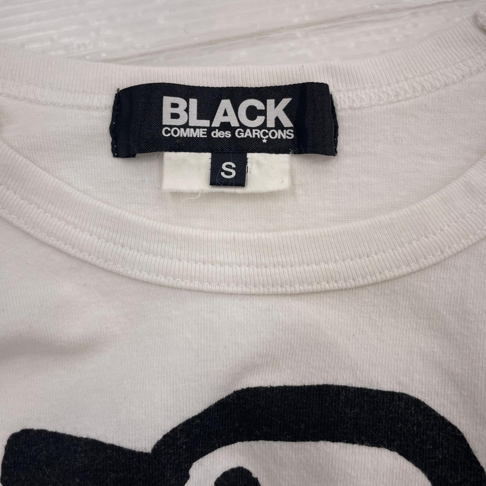 半袖Ｔシャツ BLACK COMME des GARCONS プリントカットソー 白 (S) S ホワイト