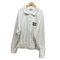 スウェット 23ss コットンフリース スウェットシャツ 白 (S) S