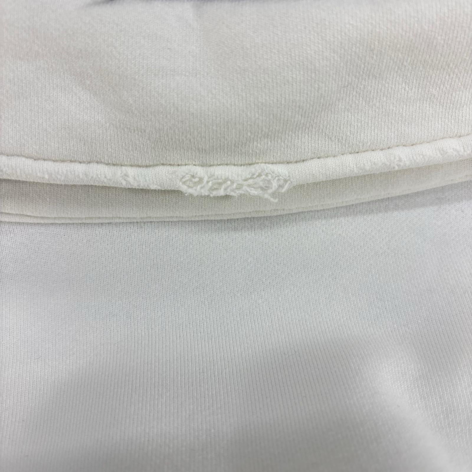 スウェット 23ss コットンフリース スウェットシャツ 白 (S) S